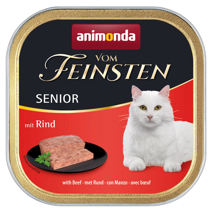 Katzenfutter 'Vom Feinsten' Senior Rind 100 g