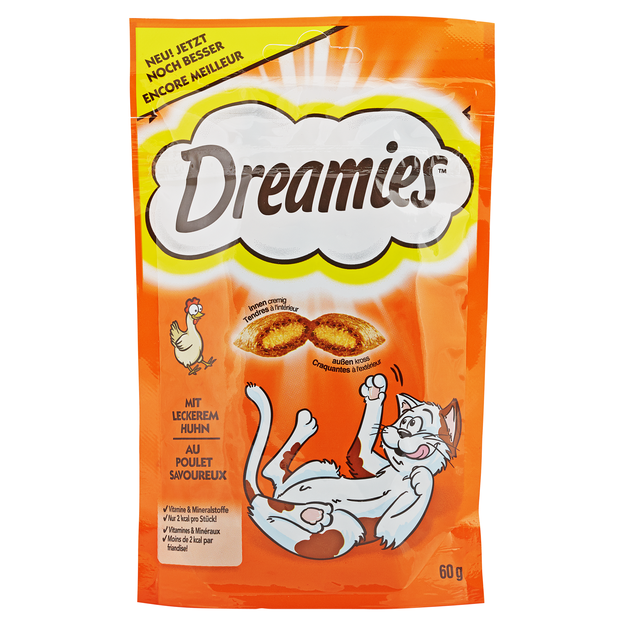 Katzentrockenfutter "Dreamies" Huhn 60 g + product picture