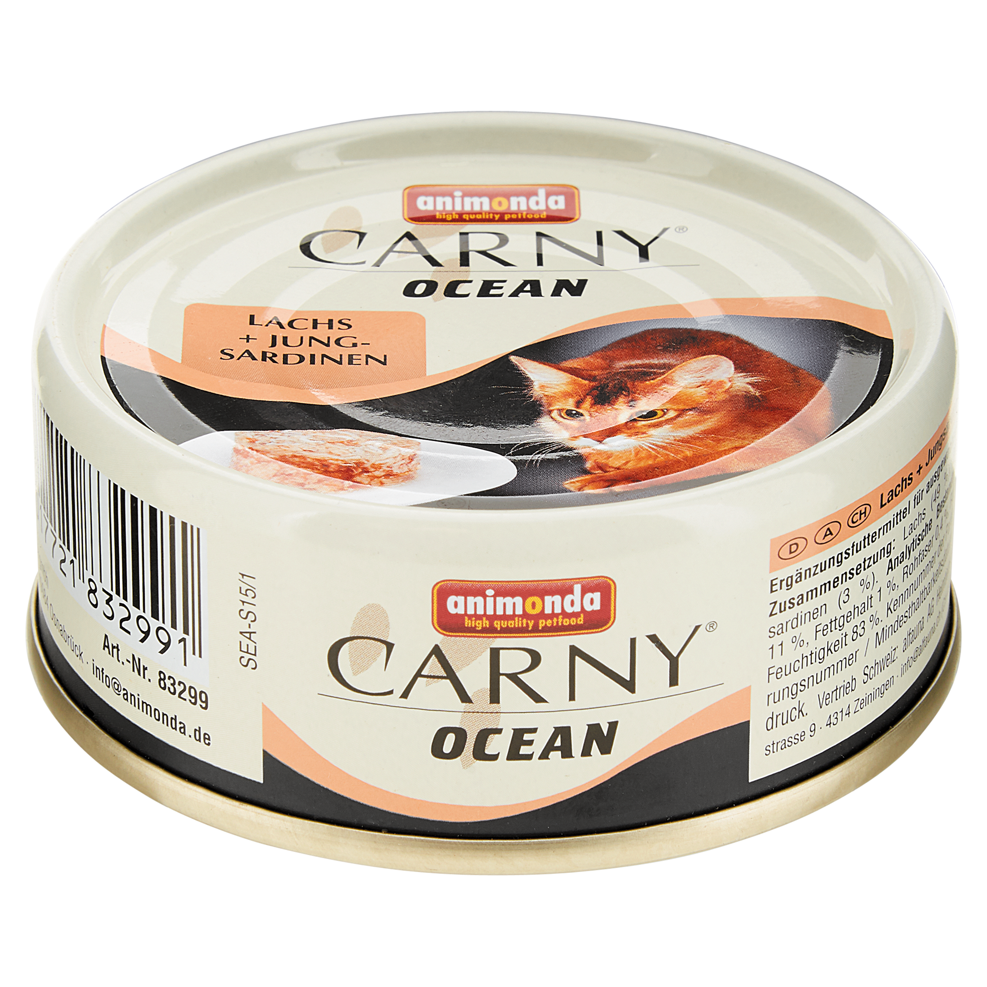Katzennassfutter "Carny" Ocean mit Lachs/Jungsardinen 80 g + product picture