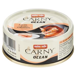 Katzennassfutter "Carny" Ocean mit Lachs/Jungsardinen 80 g