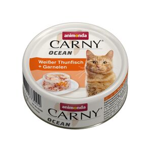 Katzenfutter 'Carny Cat' Ocean Weißer Thunfisch & Garnelen Dose 80 g