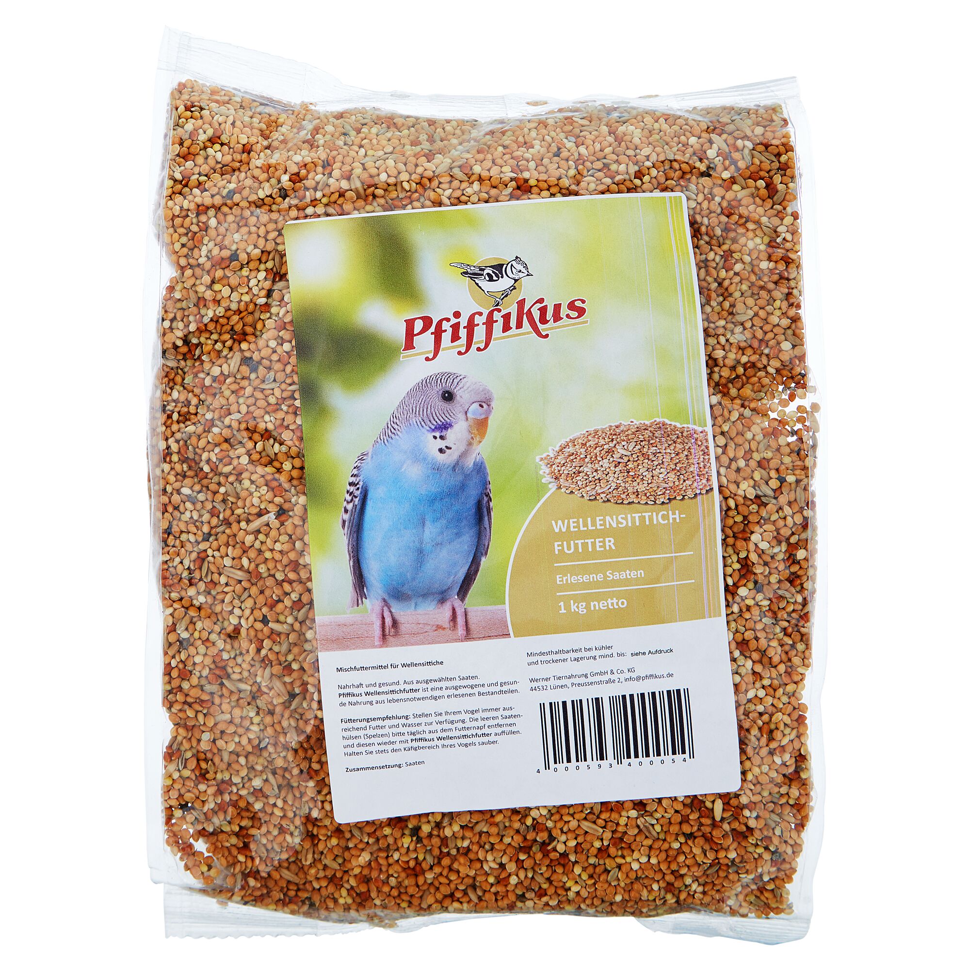 Wellensittichfutter von Pfiffikus, 1 kg
