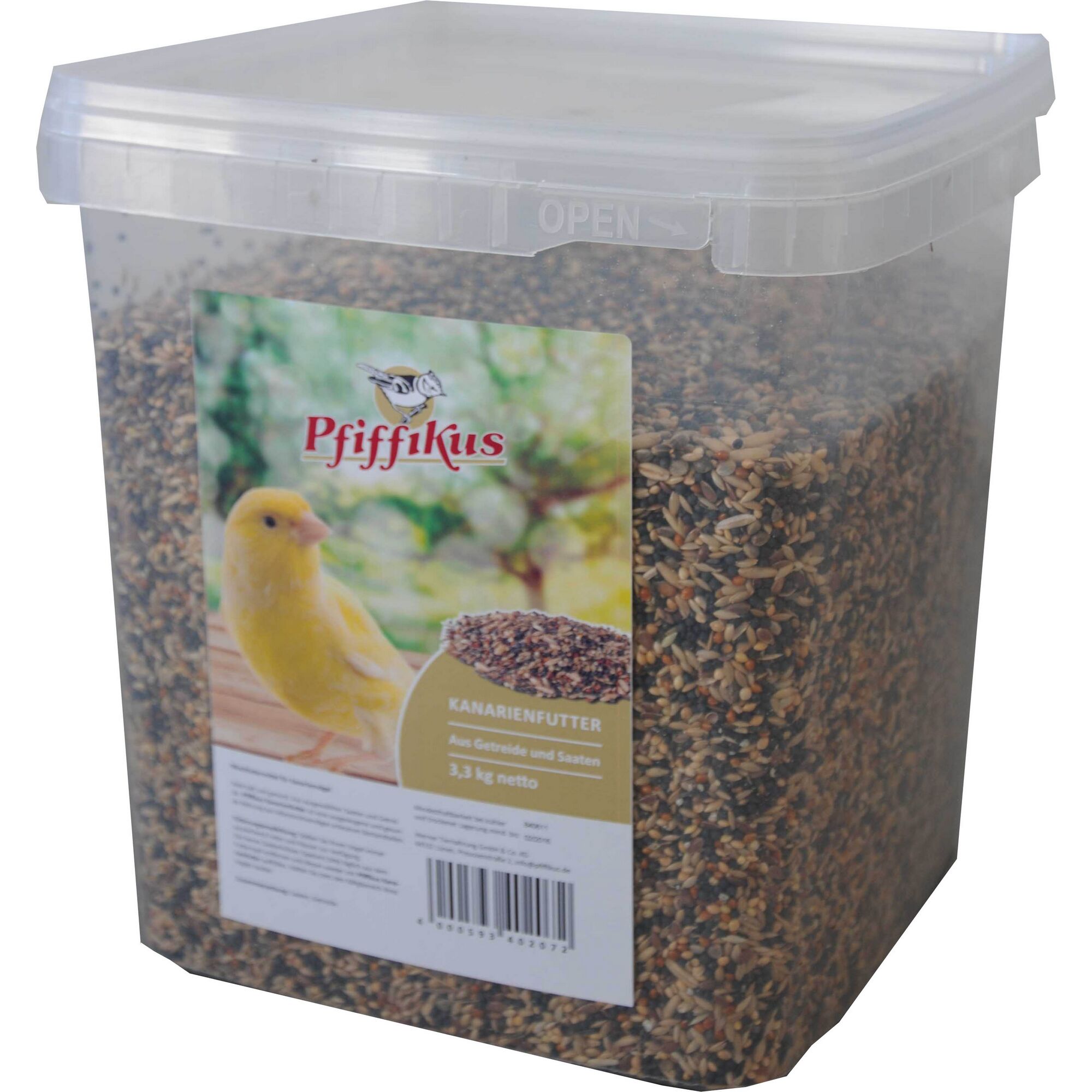 Pfiffikus Kanarienfutter, 3,3 kg Eimer