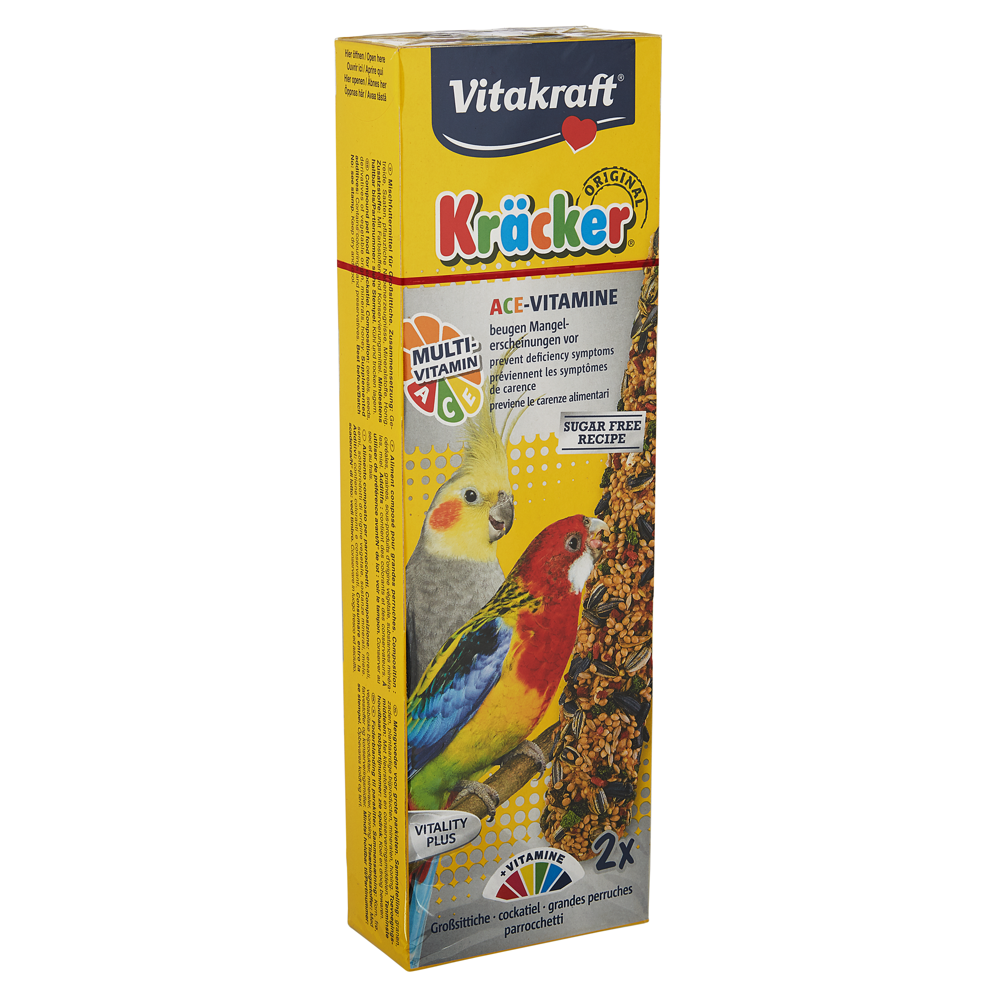 Vogelfutter Kräcker® Original Multivitamin 2 Stück für Großsittiche + product picture