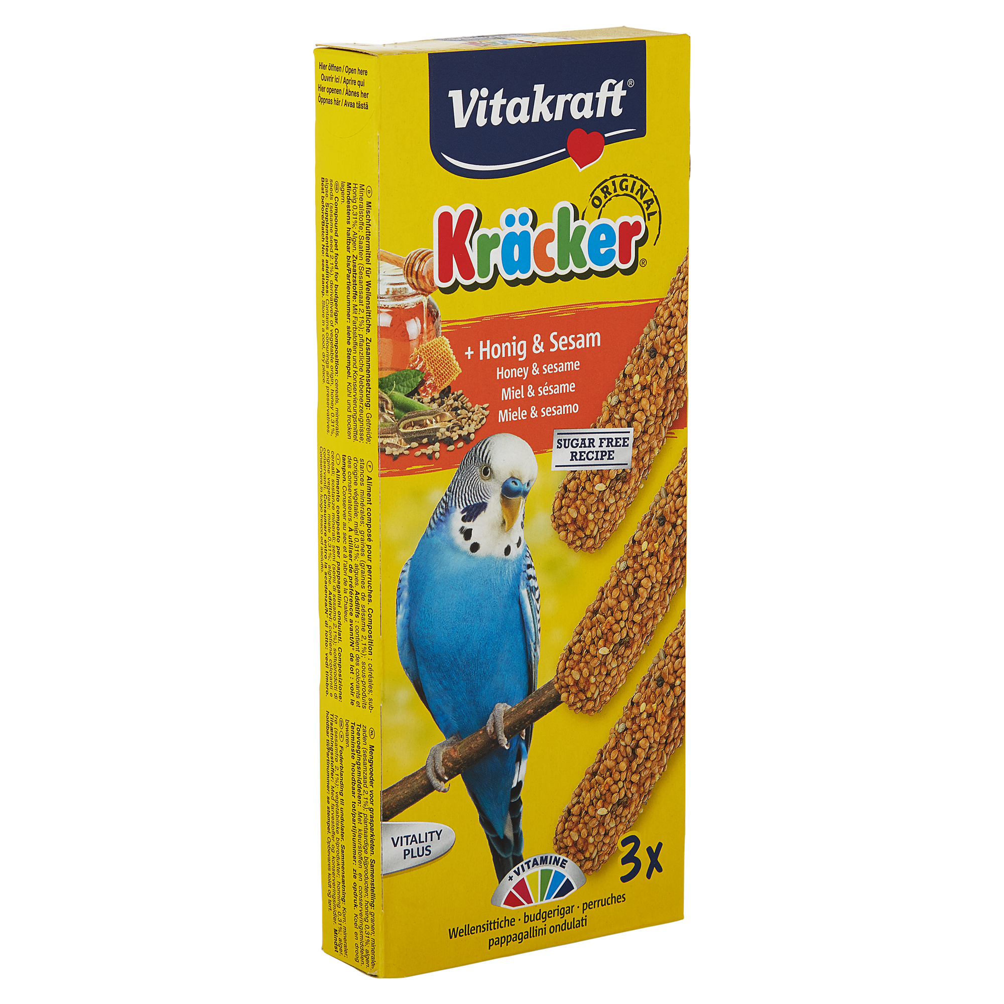Sittichfutter Kräcker® Original Honig/Sesam 3 Stück + product picture