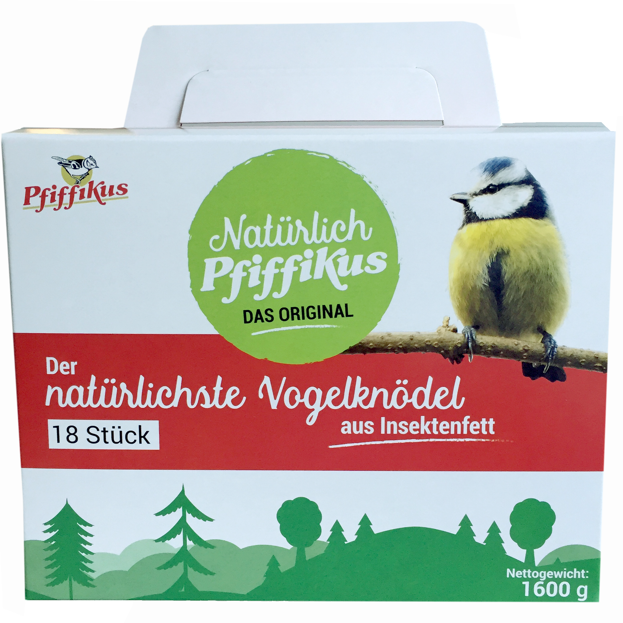 Vogelknödel aus Insektenfett 18 Stück