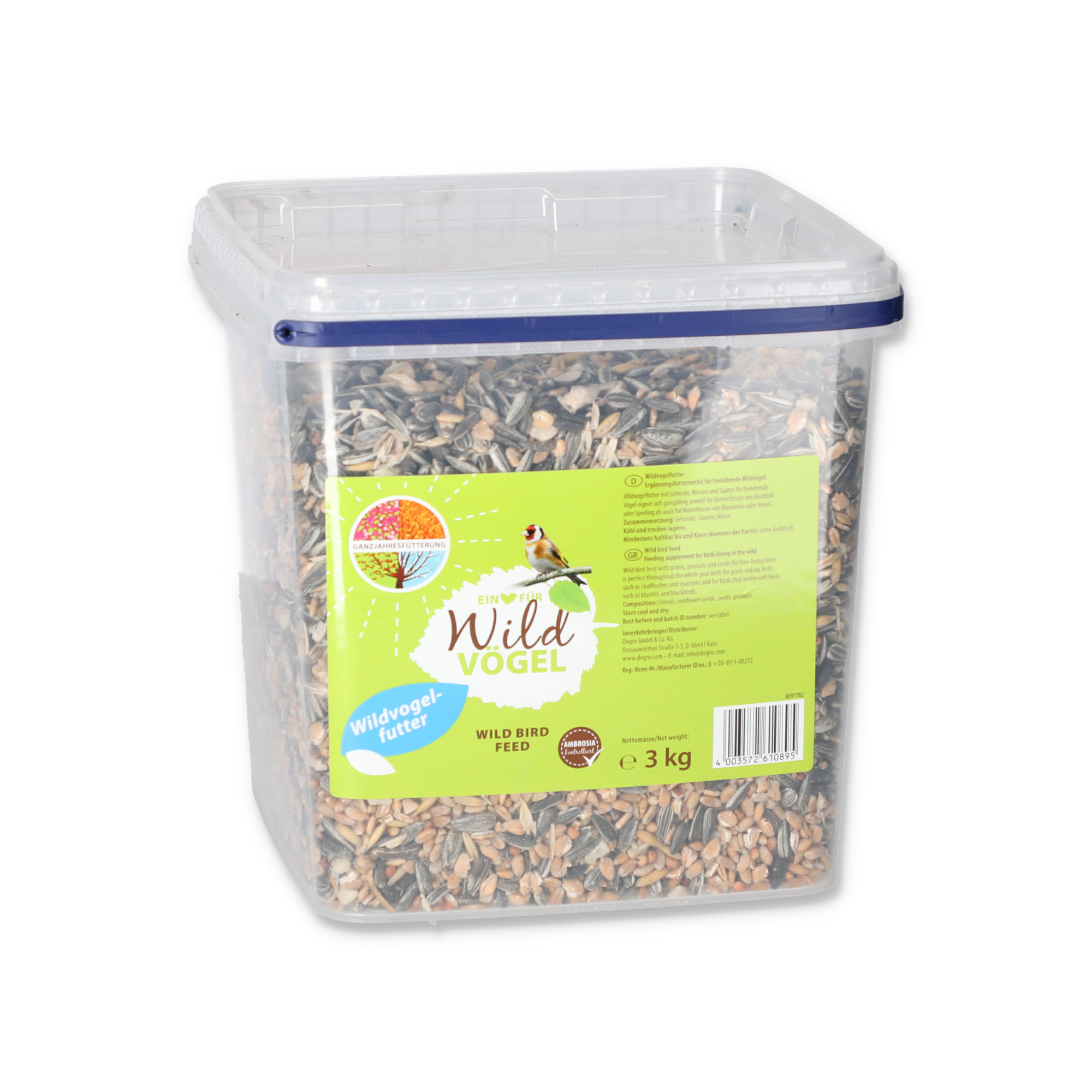 Wildvogelfutter Eimer 3 kg + product picture