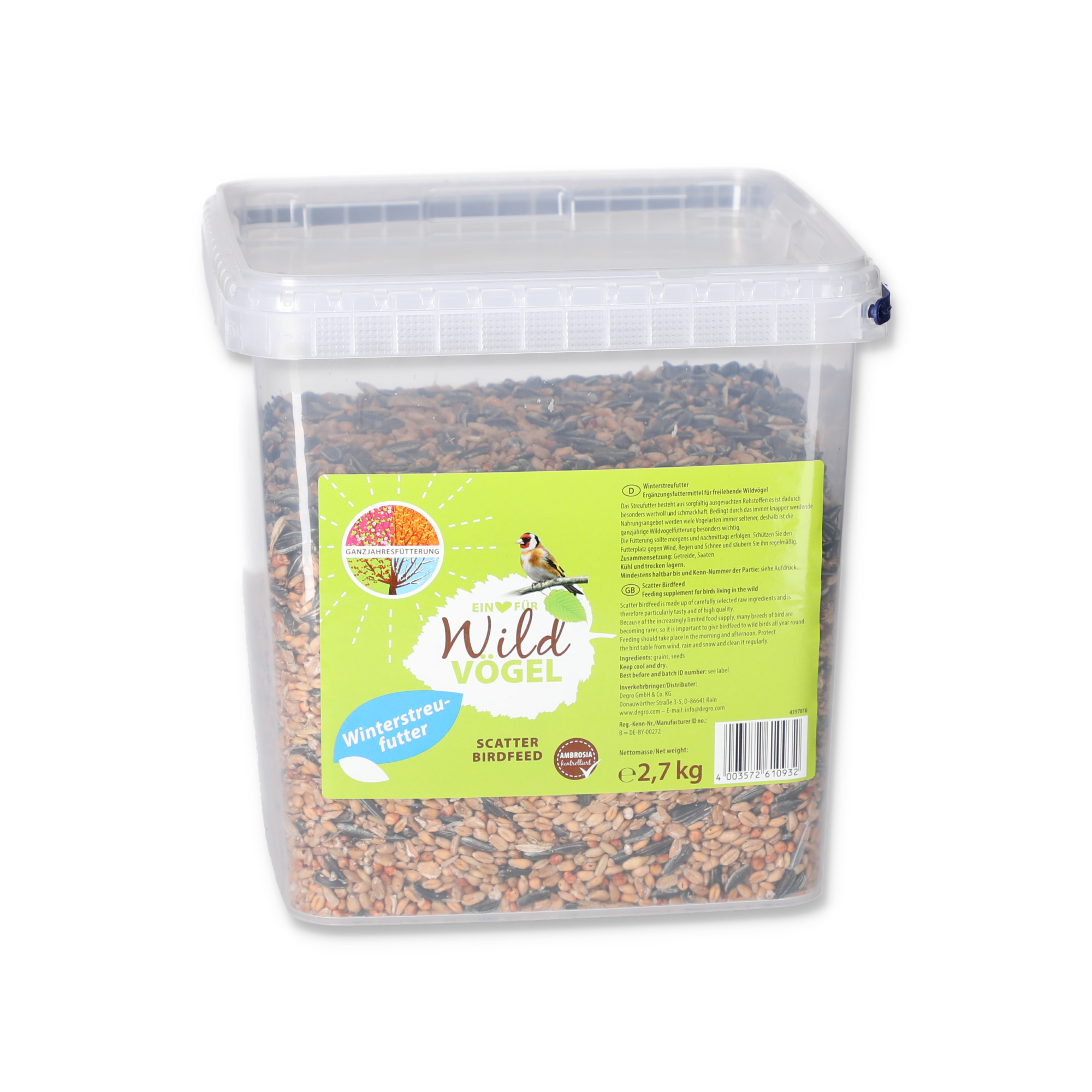 Wildvogelfutter Eimer 2,7 kg + product picture