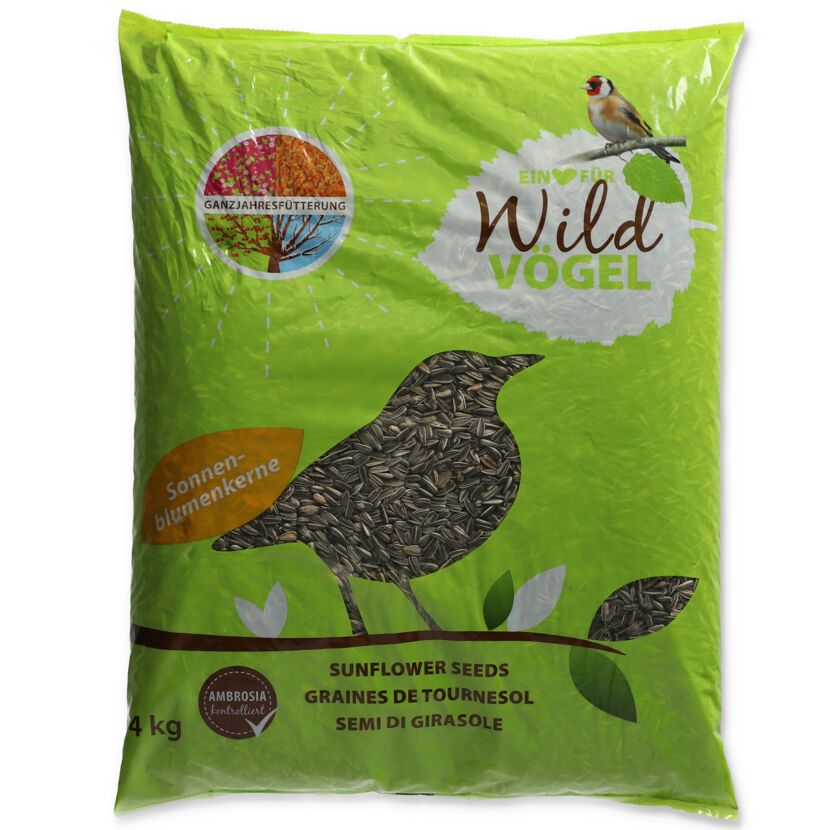 4 kg Sonnenblumenkerne für Wildvögel