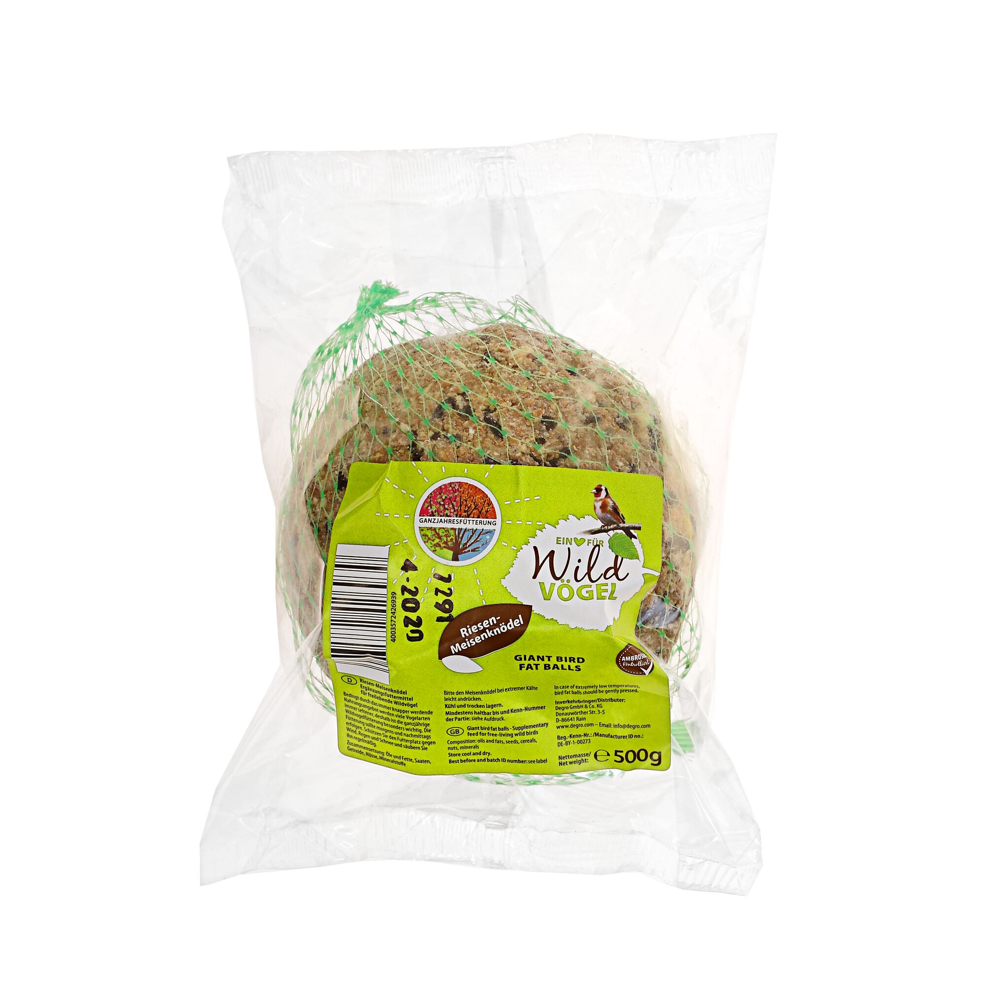 Riesen-Meisenknödel 500 g für Wildvögel