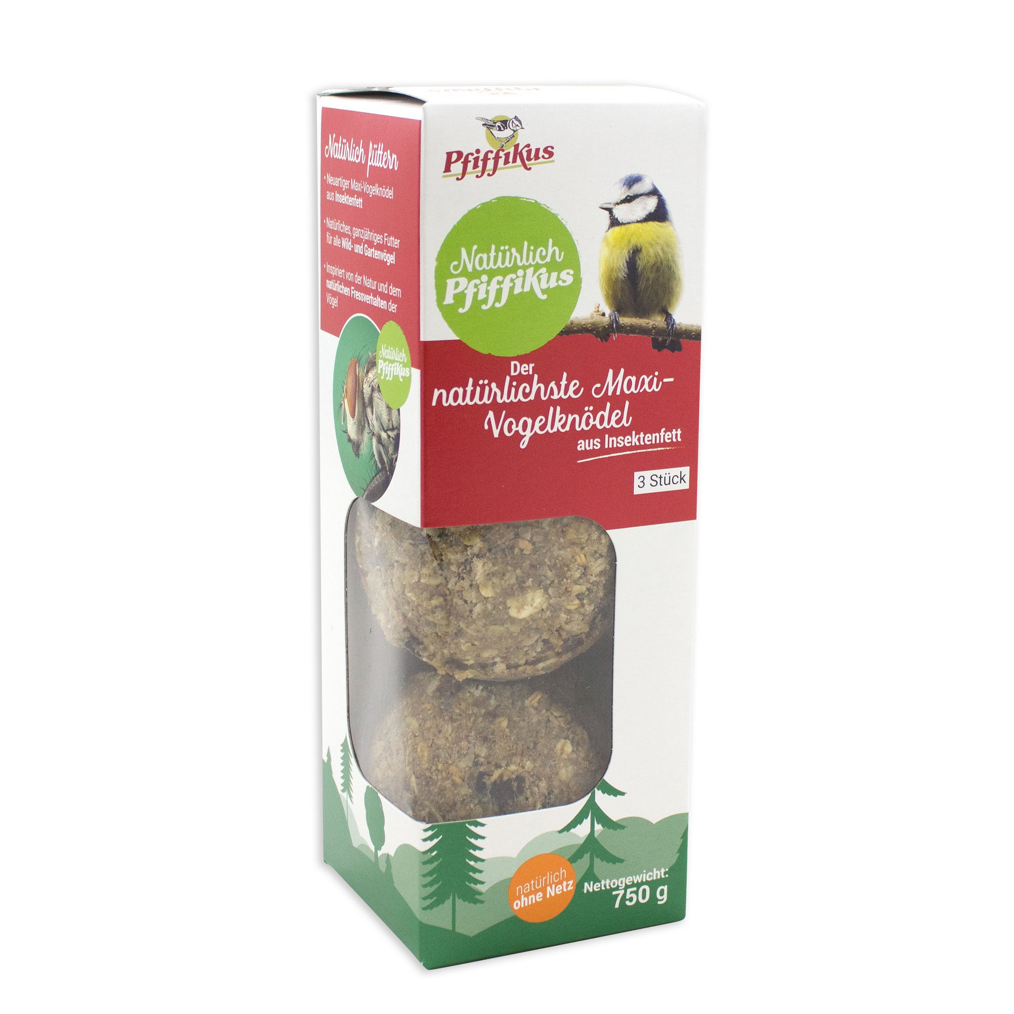 Maxi-Vogelknödel aus Insektenfett 3 Stück