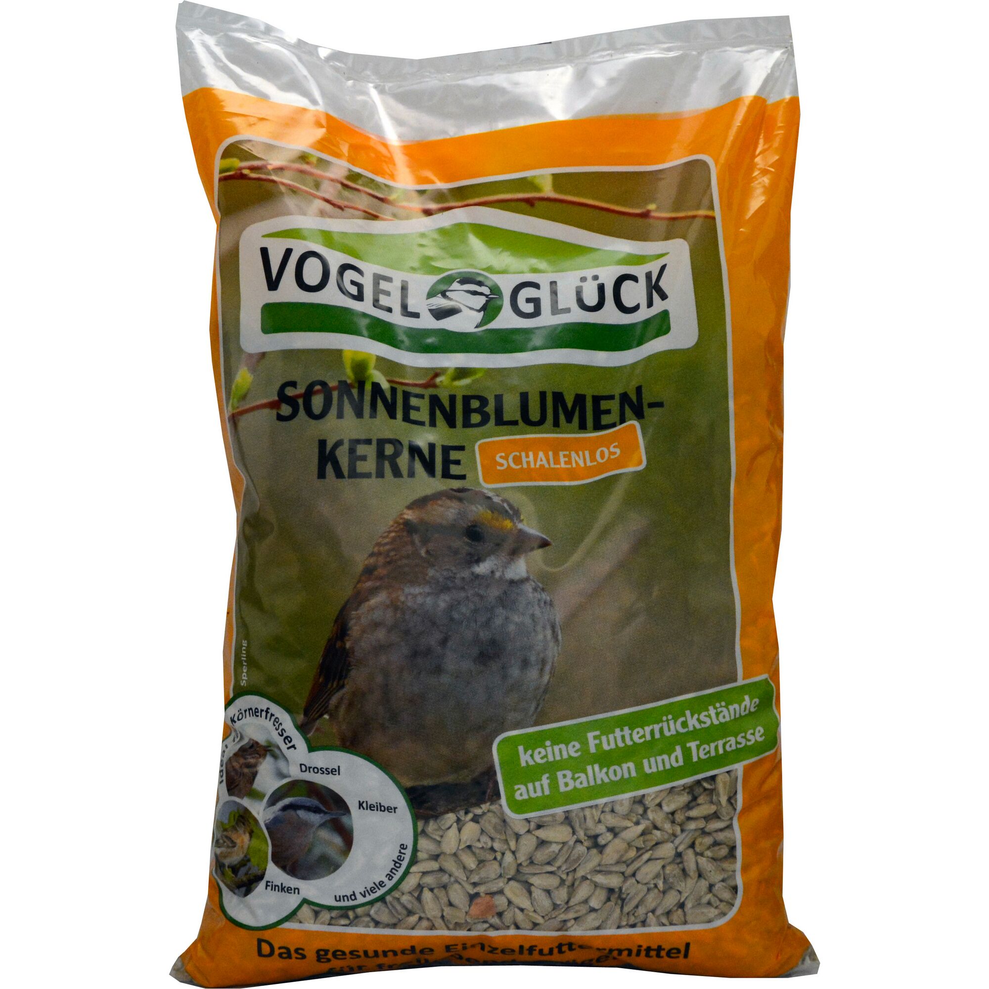Vogelglück Sonnenblumenkerne schalenlos Vogelfutter