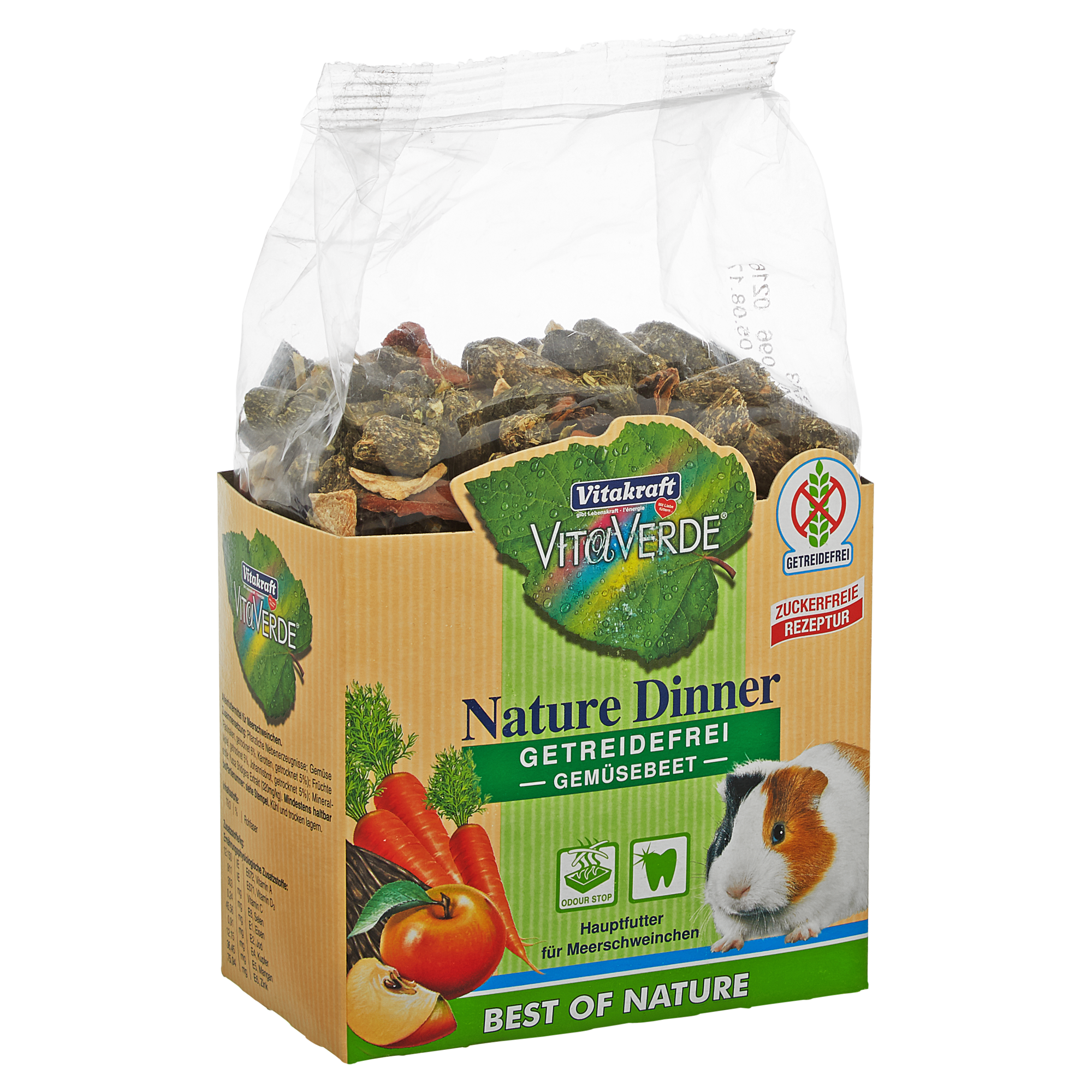 Nagetierfutter "Vita Verde" Nature Dinner Gemüsebeet für Meerschweinchen 600 g + product picture