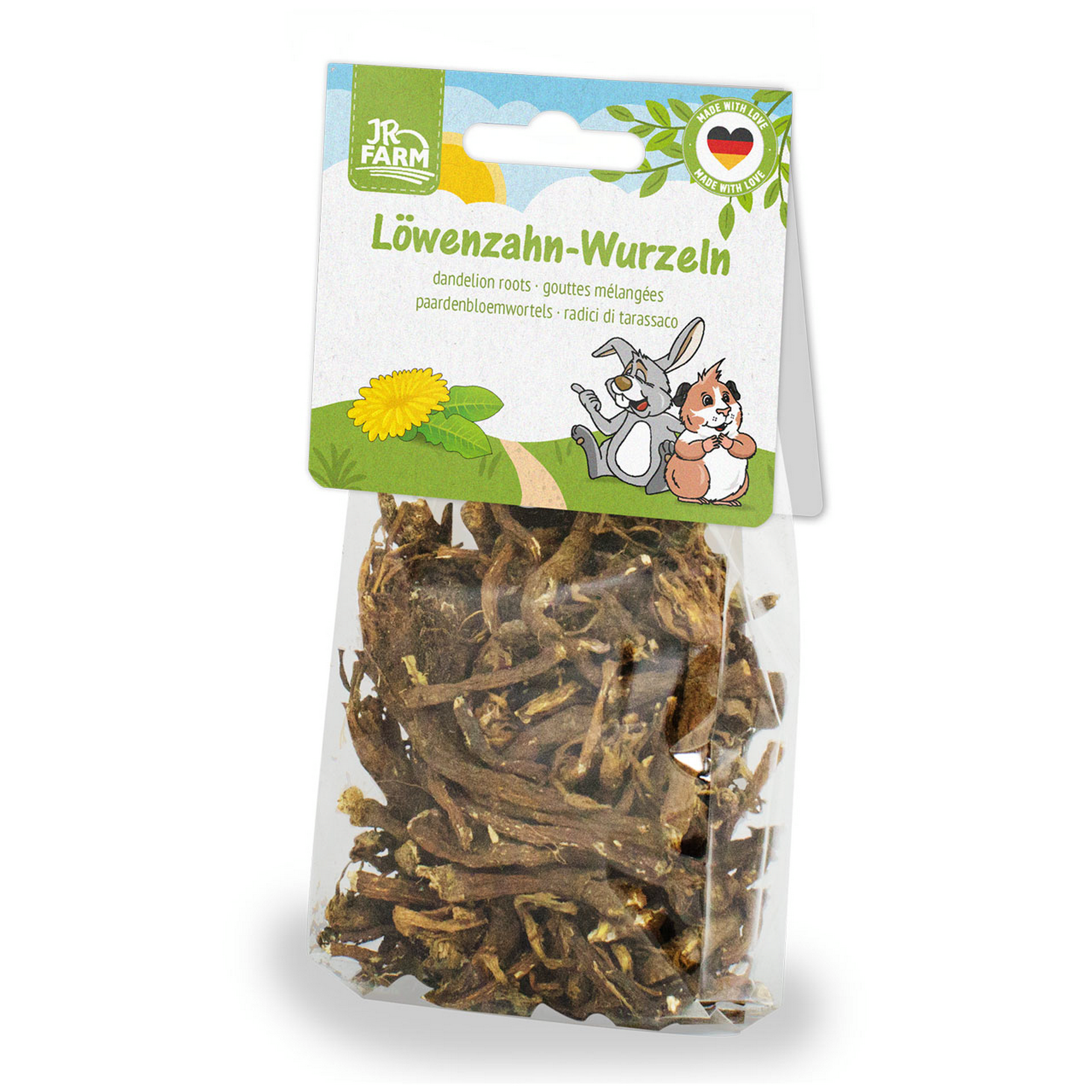 JR Farm Snack für Nager und Zwergkaninchen 'Löwenzahn-Wurzeln' 50 g