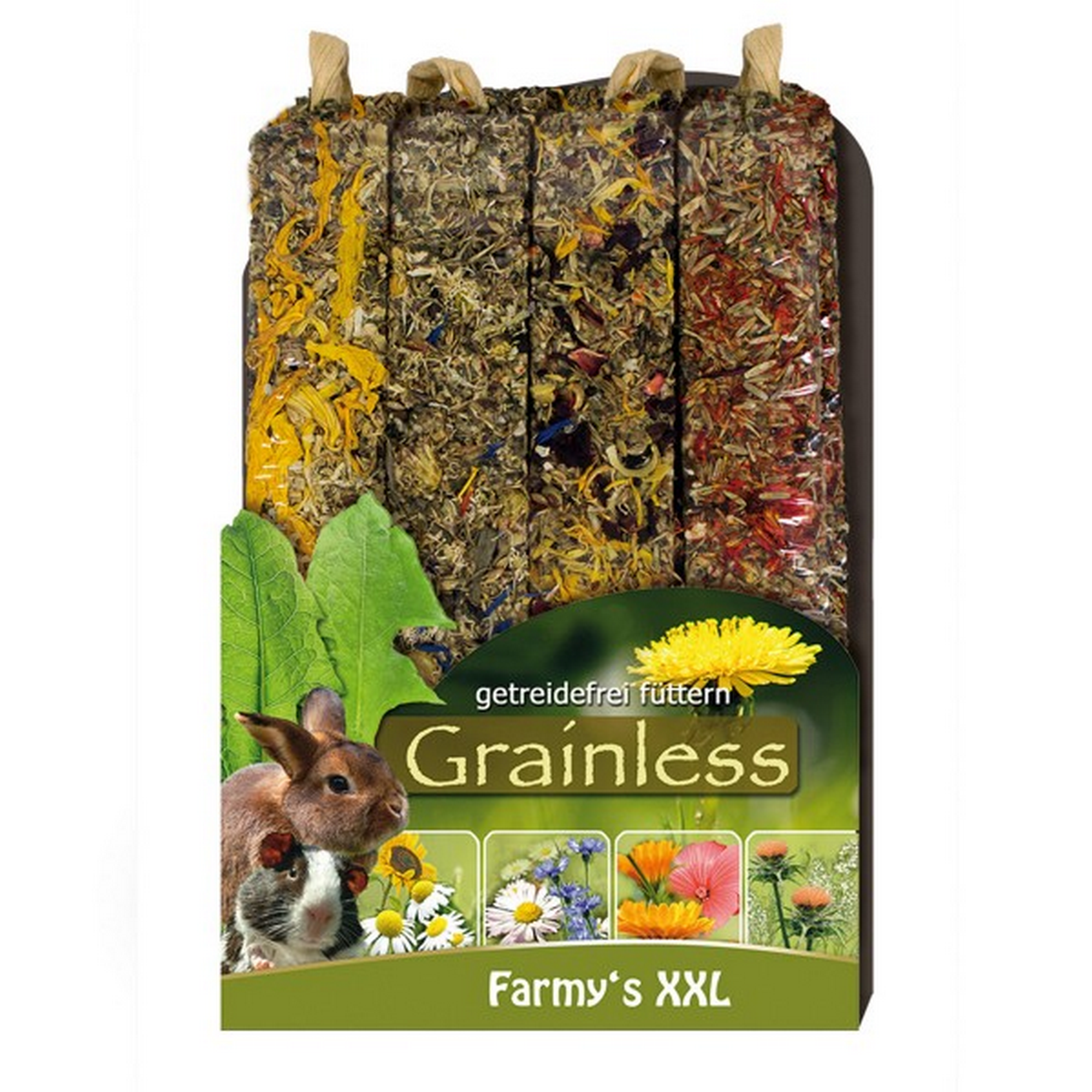 Nagersnack 'Grainless Farmys' XXL 4er-Pack 450 g + product picture
