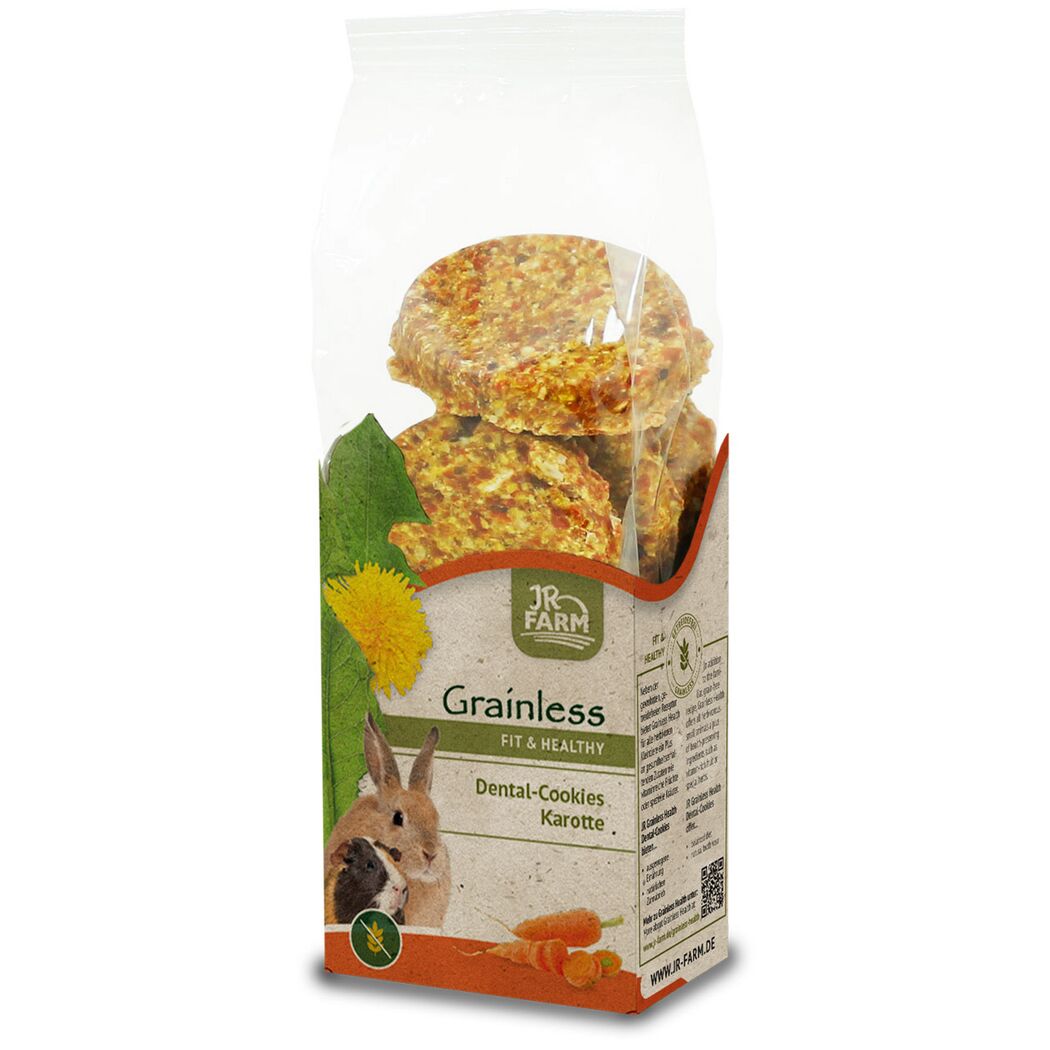 Snack für Nager und Zwergkaninchen 'Grainless Health Dental-Cookies Karotte' 150 g