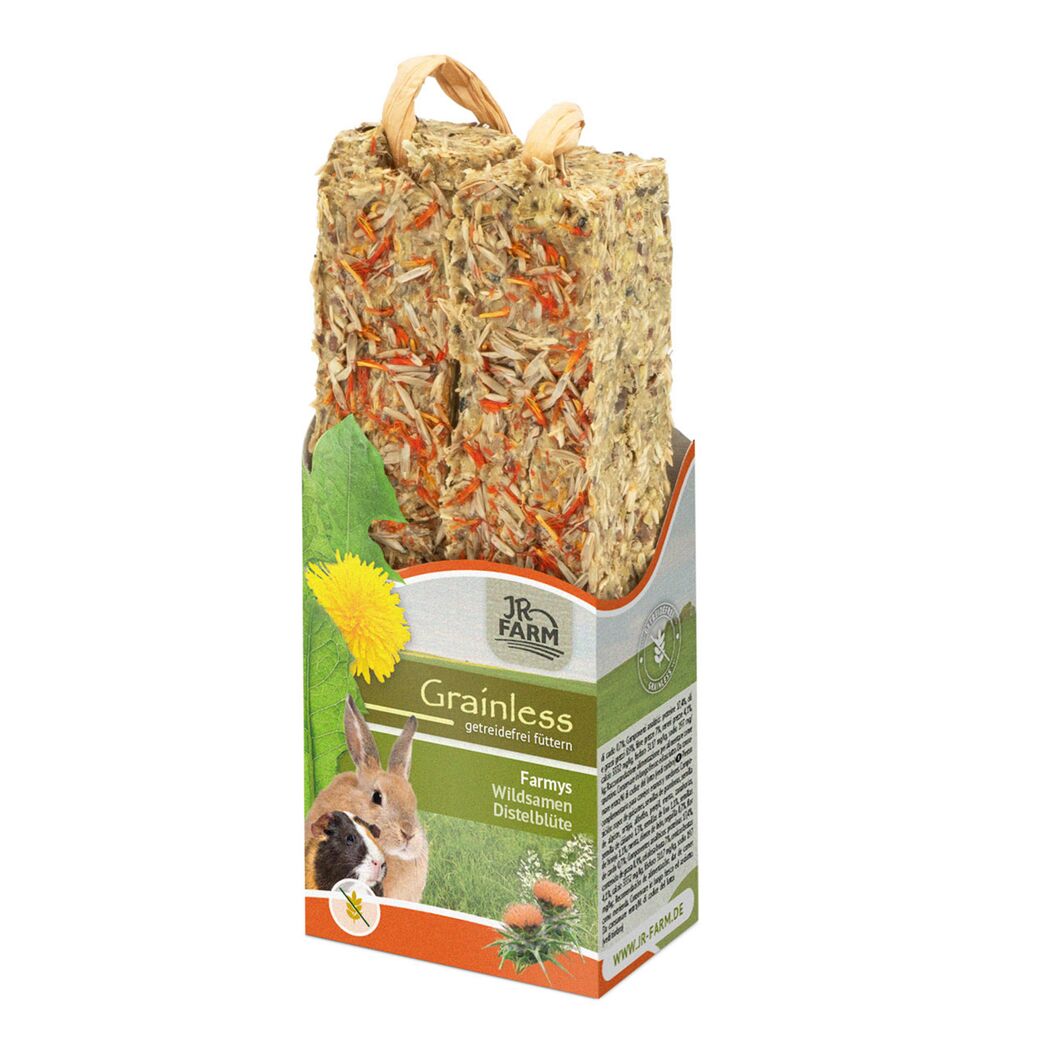 Snack für Nager und Zwergkaninchen 'Grainless Farmys Wildsamen-Distelblüte' 140 g