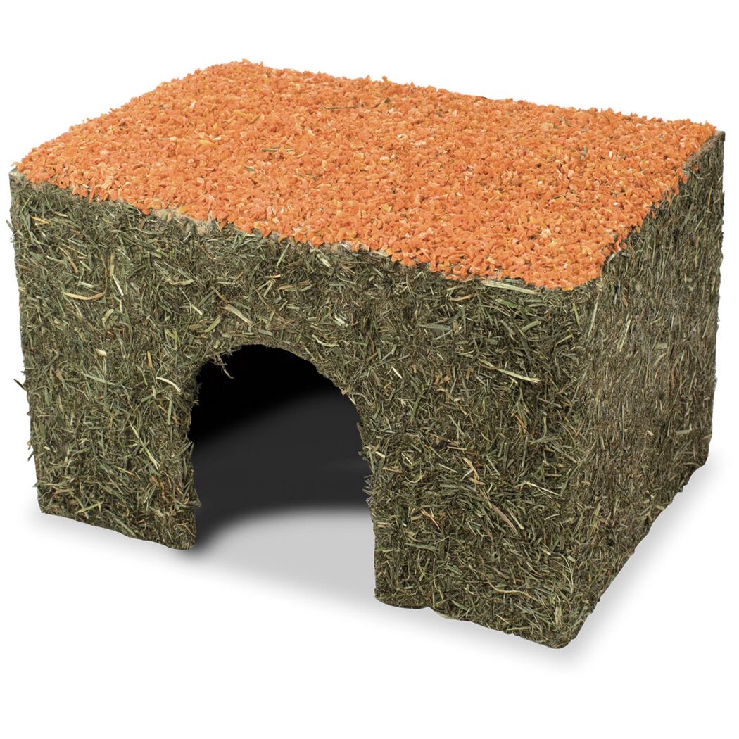 Snack für Nager 'Heu-Haus Karotte mittel' 350 g