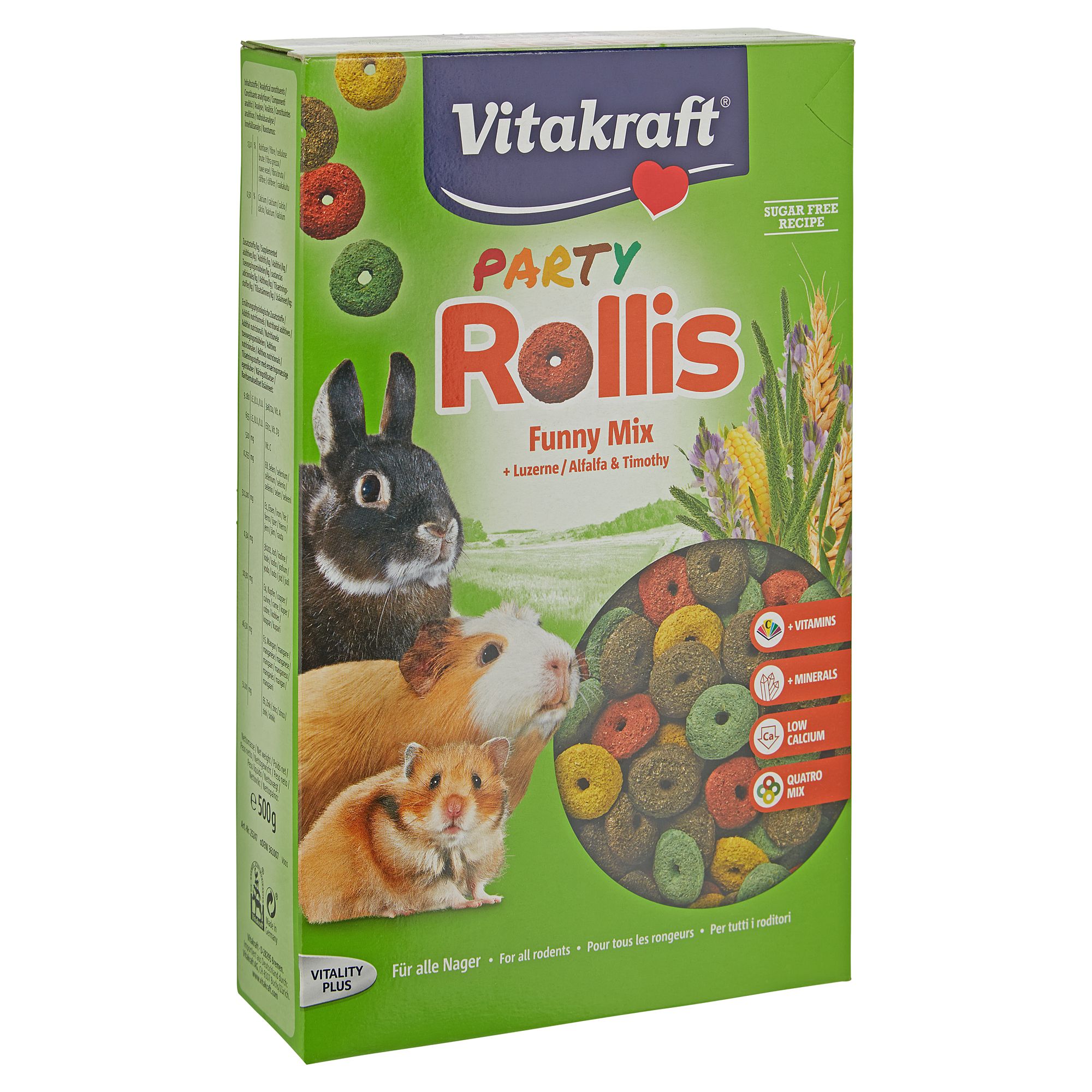 Nagerfutter "Party Rollis" Funny Mix 500 g + product picture