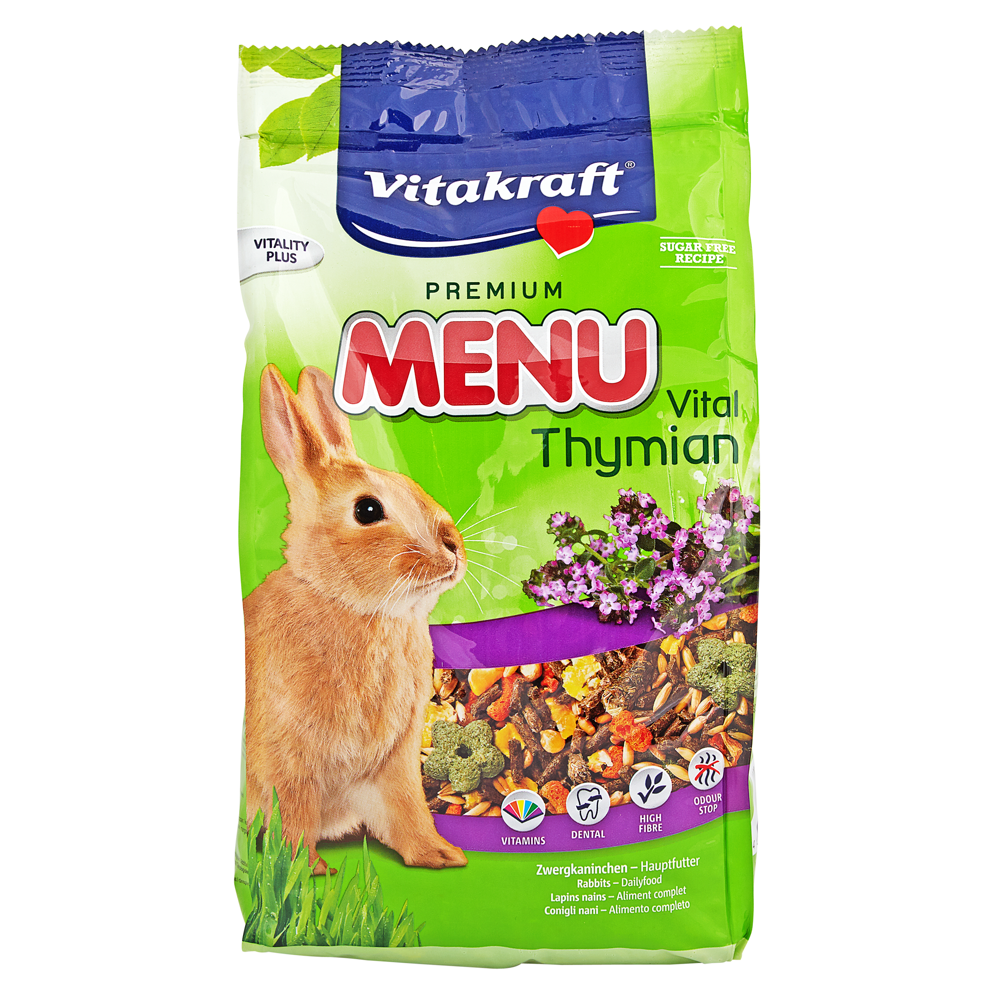 Kaninchenfutter Premium Menu Vital Thymian 1 kg + product picture