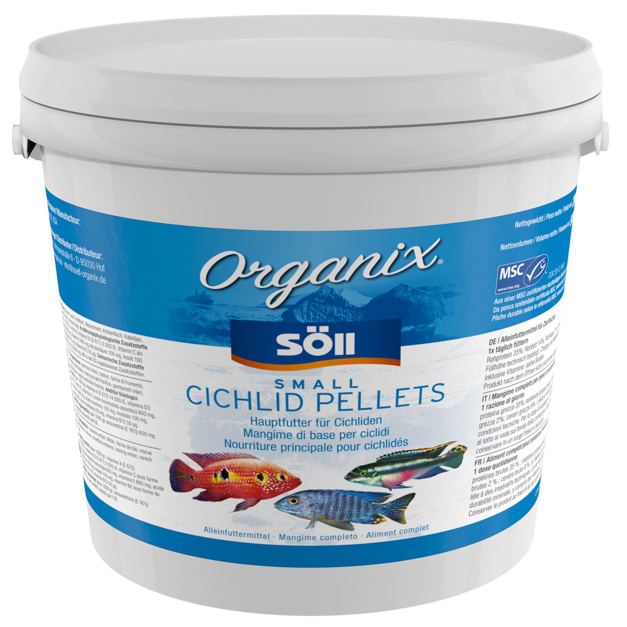 Organix Small Cichlid Pellets 5 l + product picture