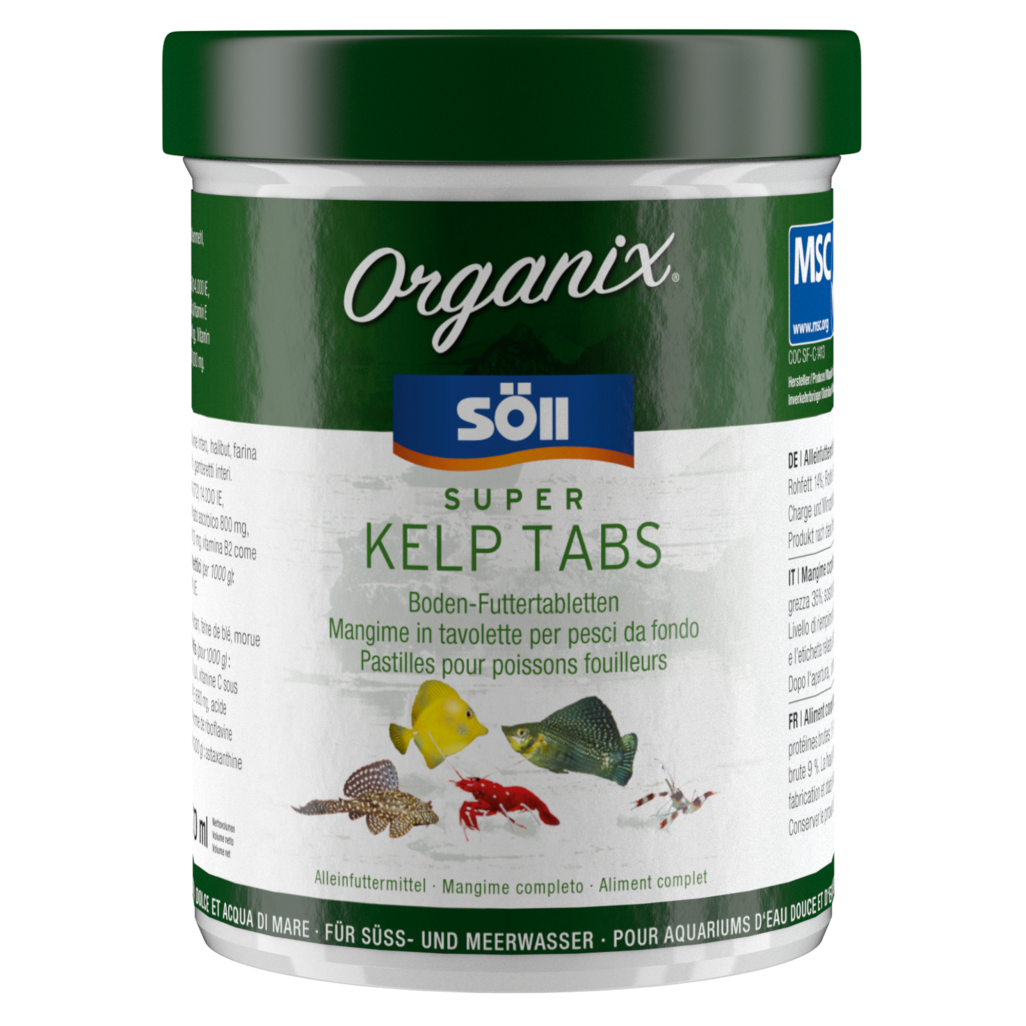 Organix Super Kelp Tabs 270 ml + product picture