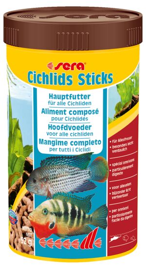 Fischfutter Cichlids Sticks Hauptfutter 250 ml