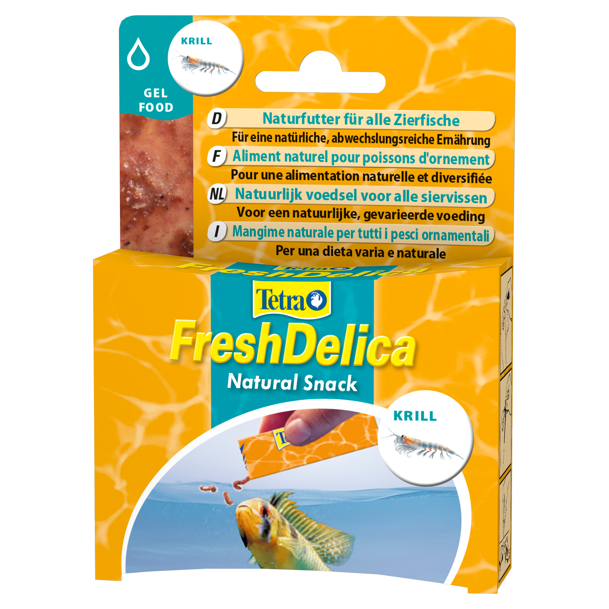 Fischfutter "Fresh Delica" 48 g Natural Snack Krill + product picture