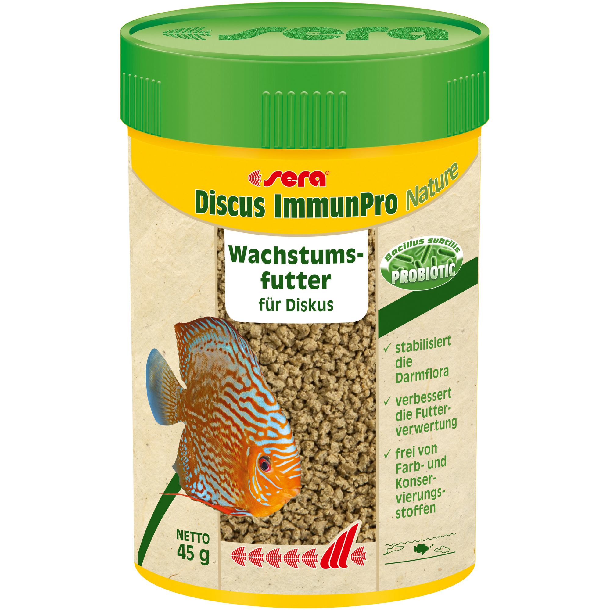 Zierfischfutter 'Discus ImmunPro' Nature 45 g (0,1 l) + product picture