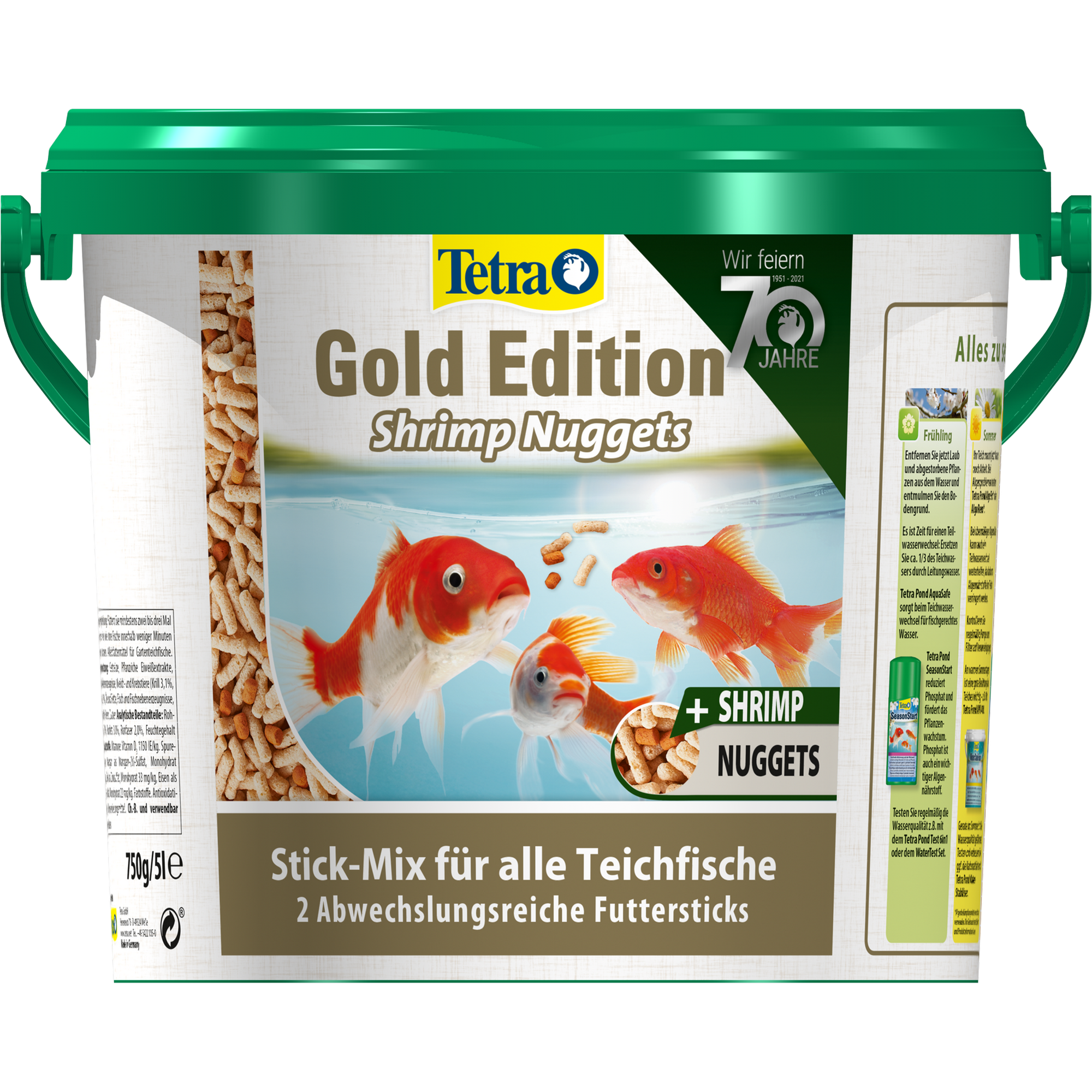 Futtersticks 'Pond Gold Edition' mit Shrimp-Nuggets 750 g + product picture