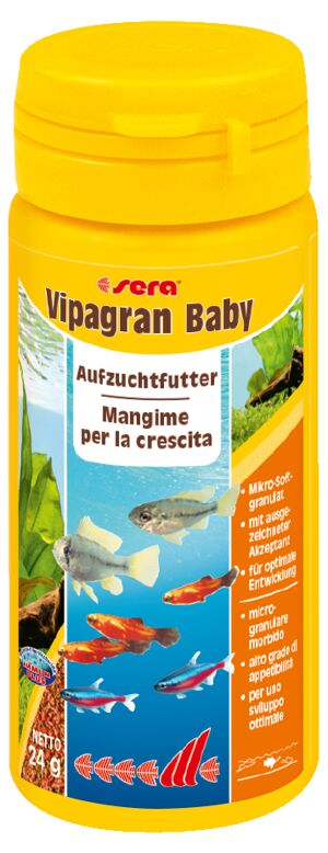 Fischfutter Vipagran Baby Hauptfutter 24 g