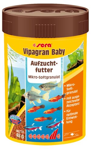 Fischfutter Vipagran Baby Hauptfutter 48 g