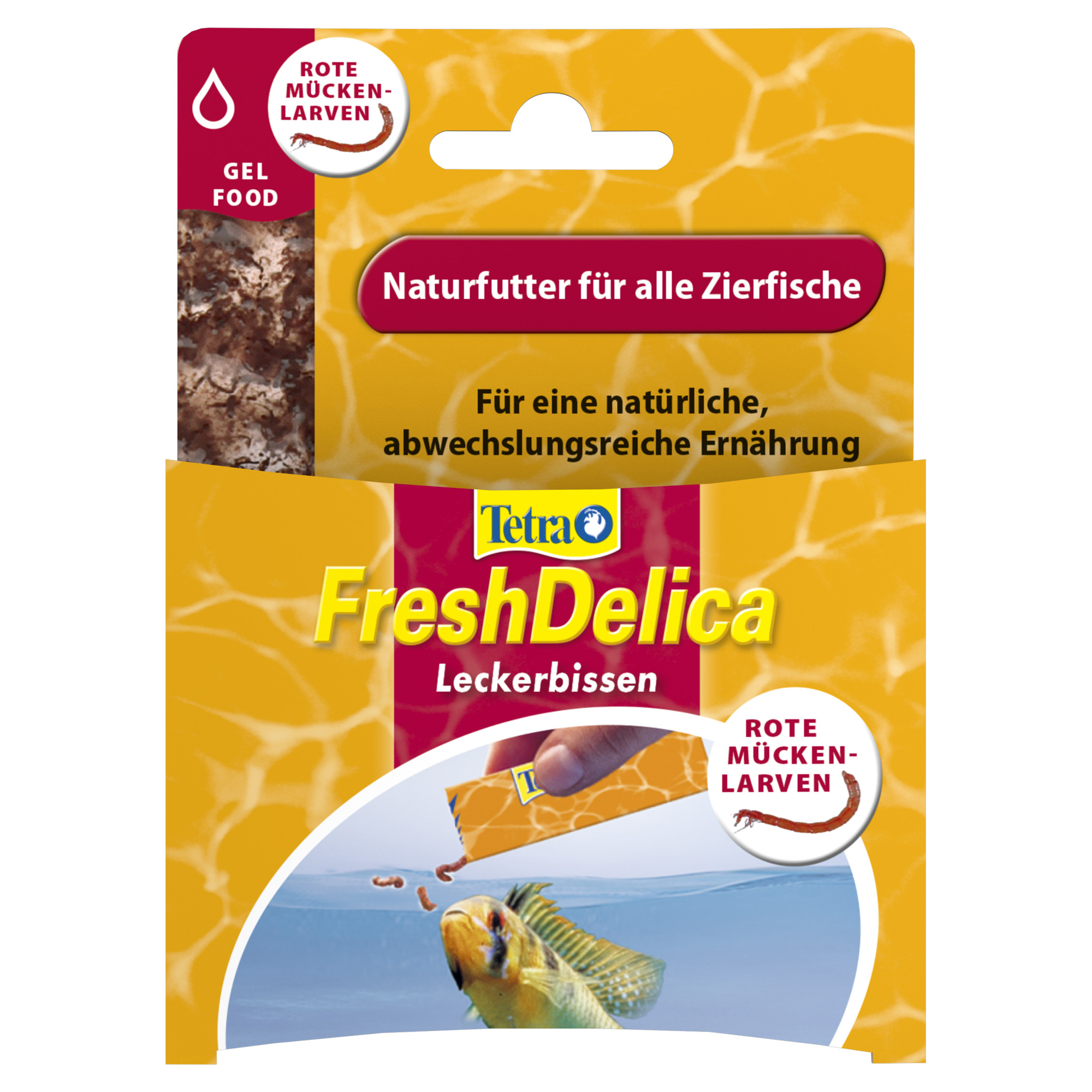Fischfutter "Fresh Delica" 48 g Leckerbissen Rote Mückenlarven + product picture