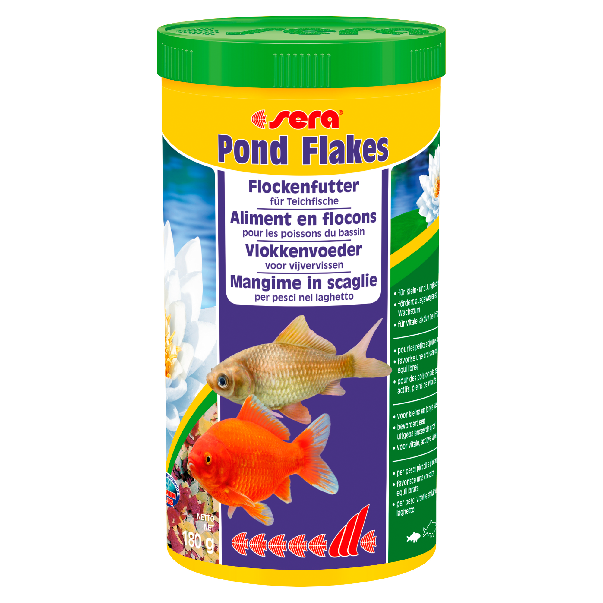Fischfutter "Pond" Flakes 180 g + product picture