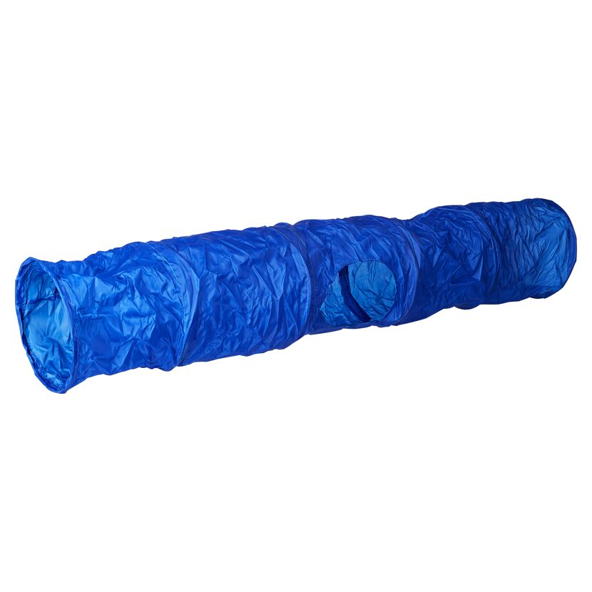 Blauer Spieltunnel für Kaninchen
