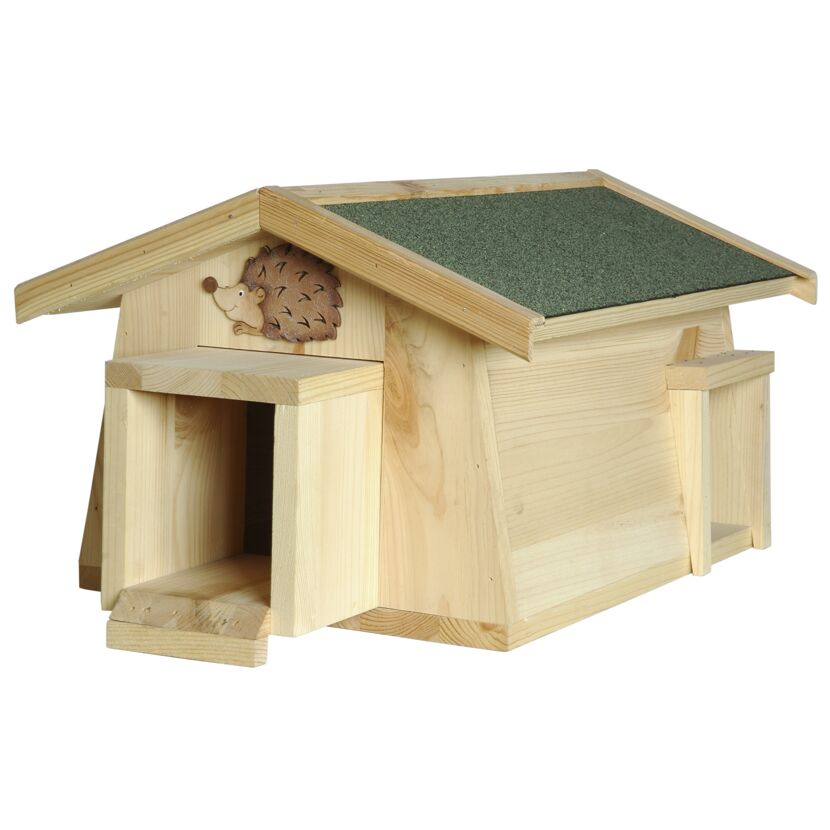 Igelhaus aus Holz