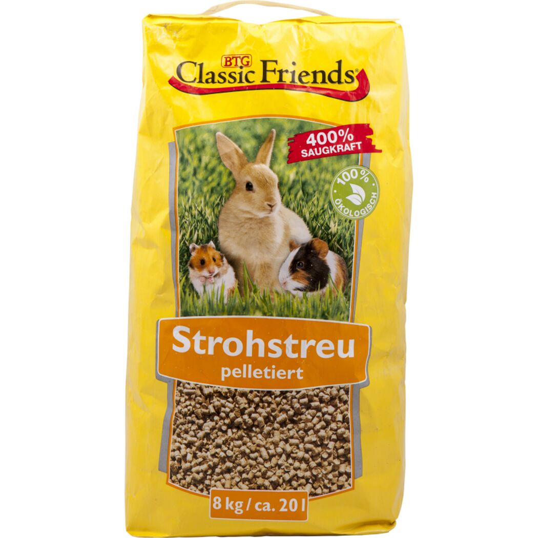 Nagetierenassfutter Strohstreu pelletiert  20 kg
