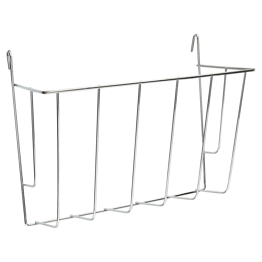 Raufe Metall silbern 26 x 13 x 20 cm