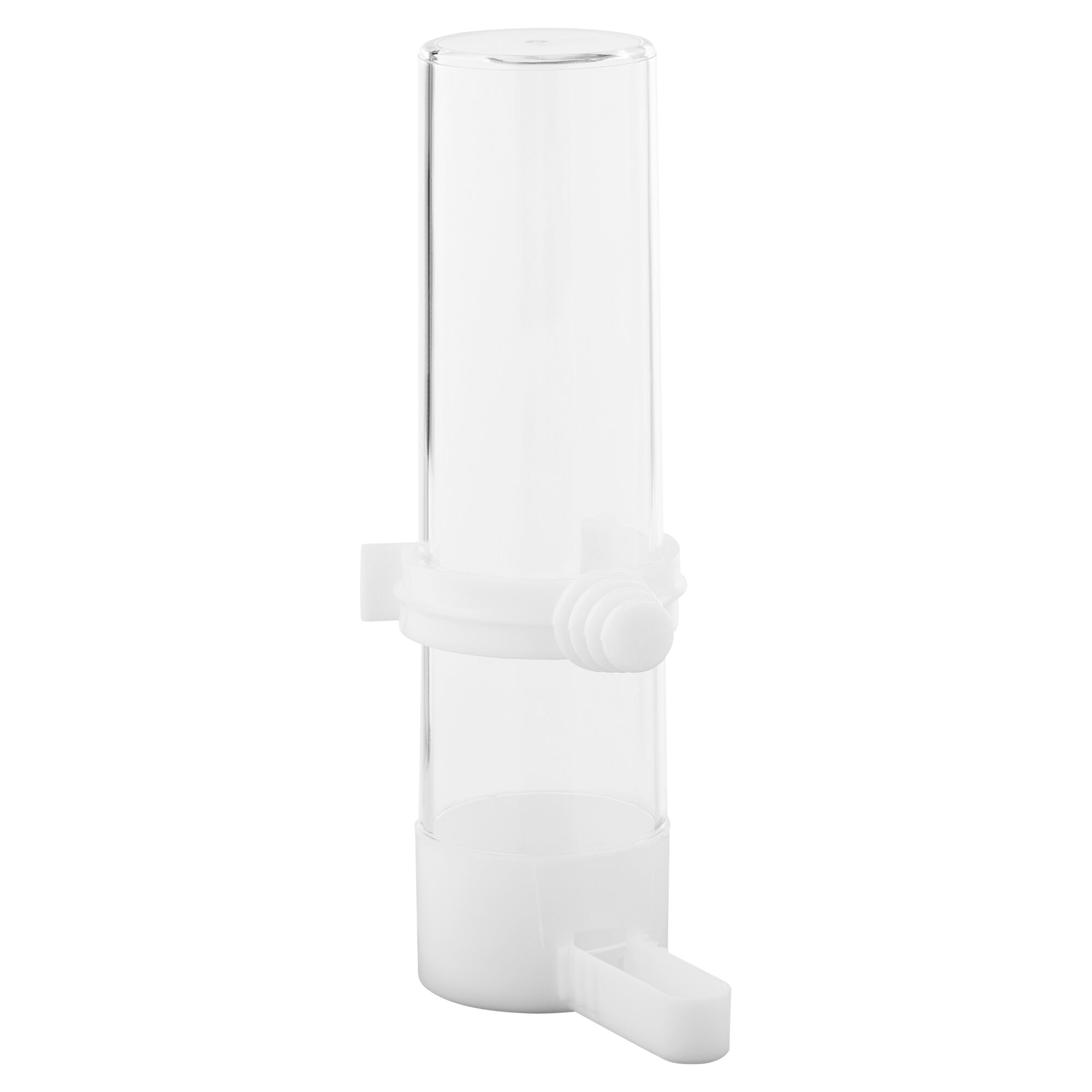 Vogeltränke weiß mit Befestigung