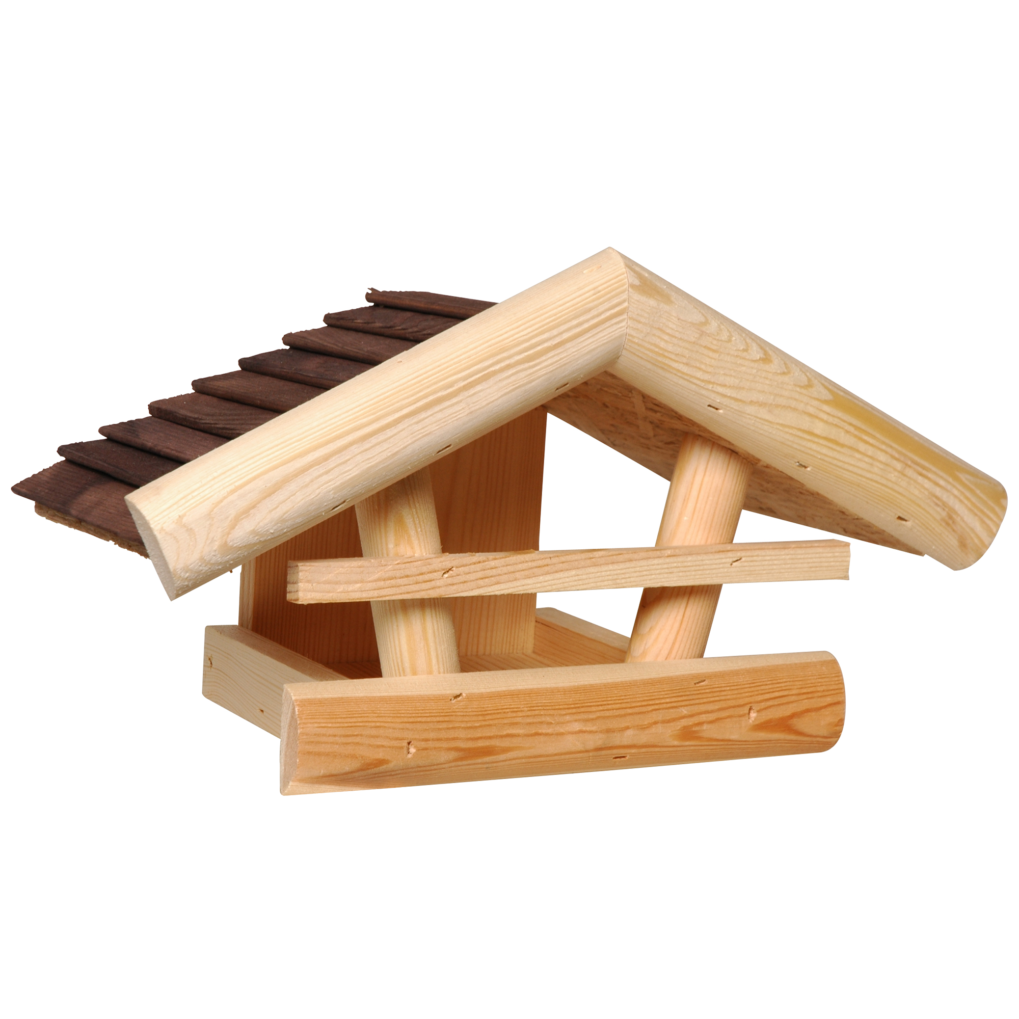 Vogelfutterhaus mit Holzdach 36 x 20 x 20 cm + product picture