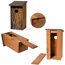Nistkasten Holz rot 15,5 x 30 x 14,5 cm