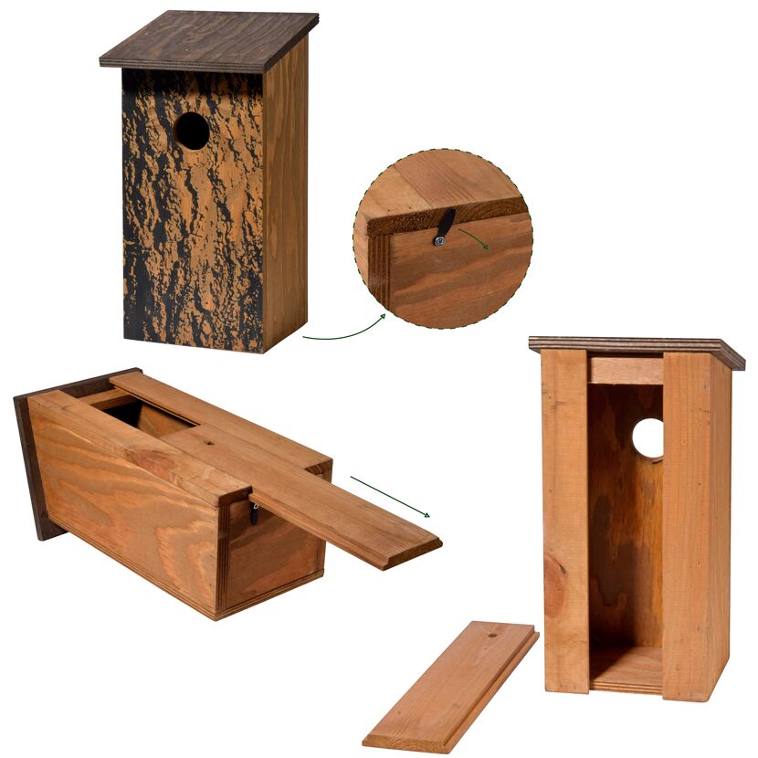 Nistkasten Holz rot 15,5 x 30 x 14,5 cm