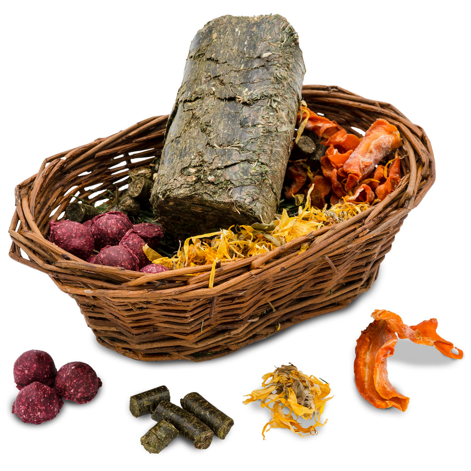 JR Farm Snack für Nager und Zwergkaninchen 'Nager-Körbchen' 350 g