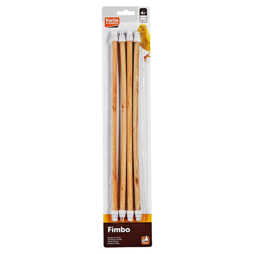Sitzstangen "Fimbo" Holz 35 cm 4 Stück