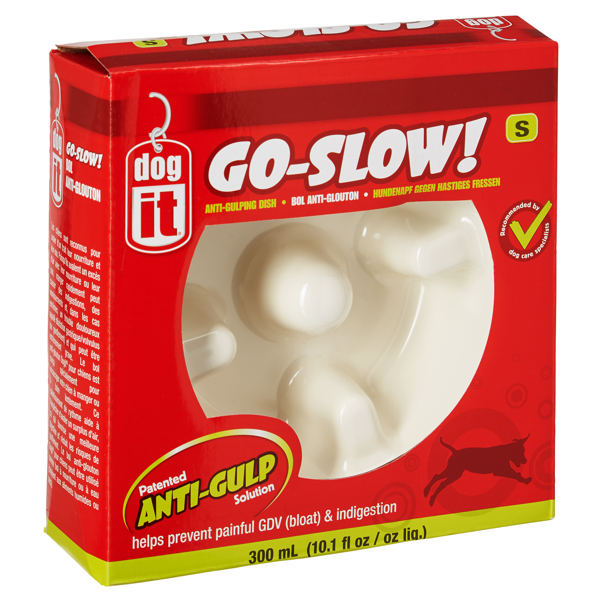 Anti-Schling-Napf "Go-Slow!" Keramik weiß 300 ml + product picture