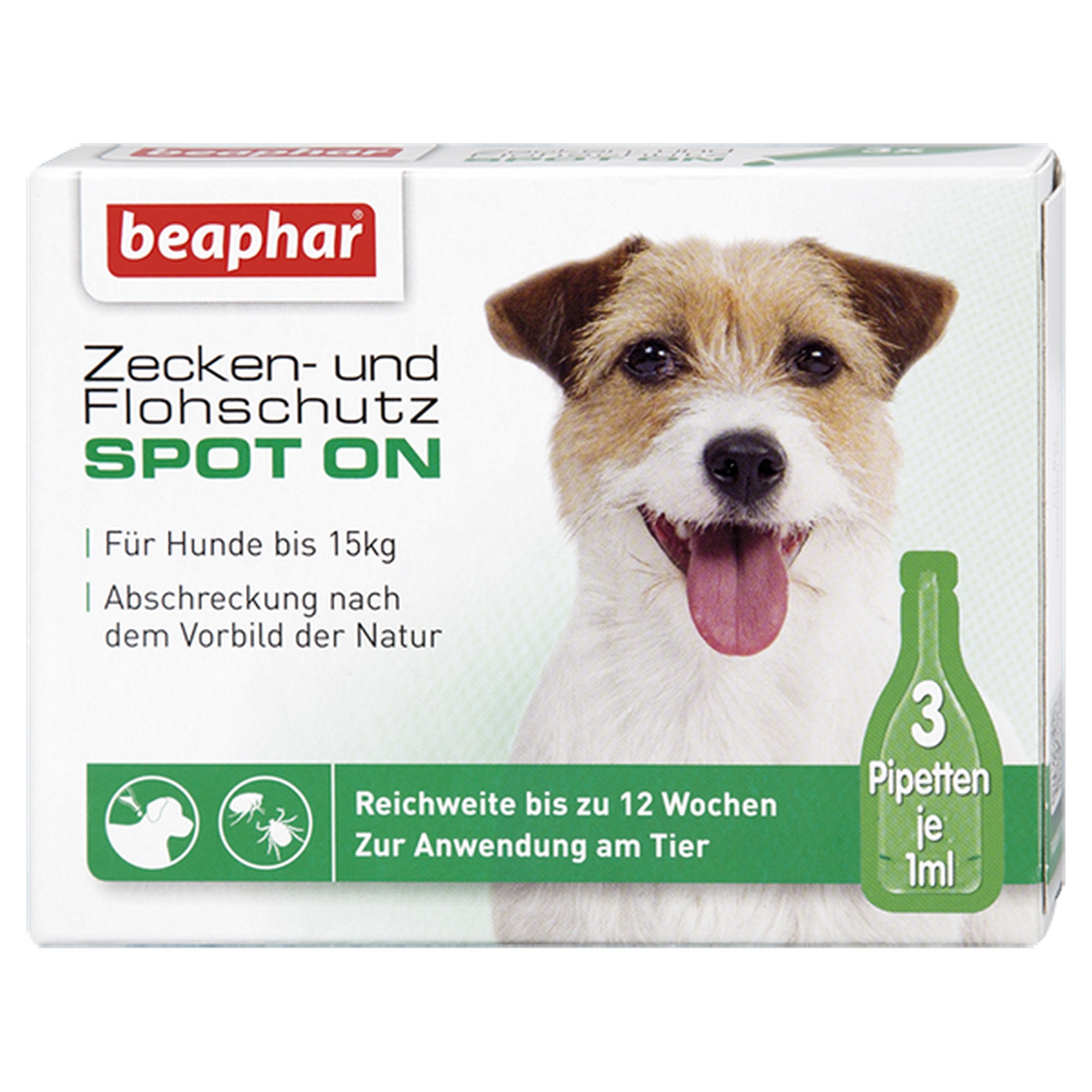 Zecken- und Flohschutz Spot on für kleine Hunde 3 x 1 ml + product picture