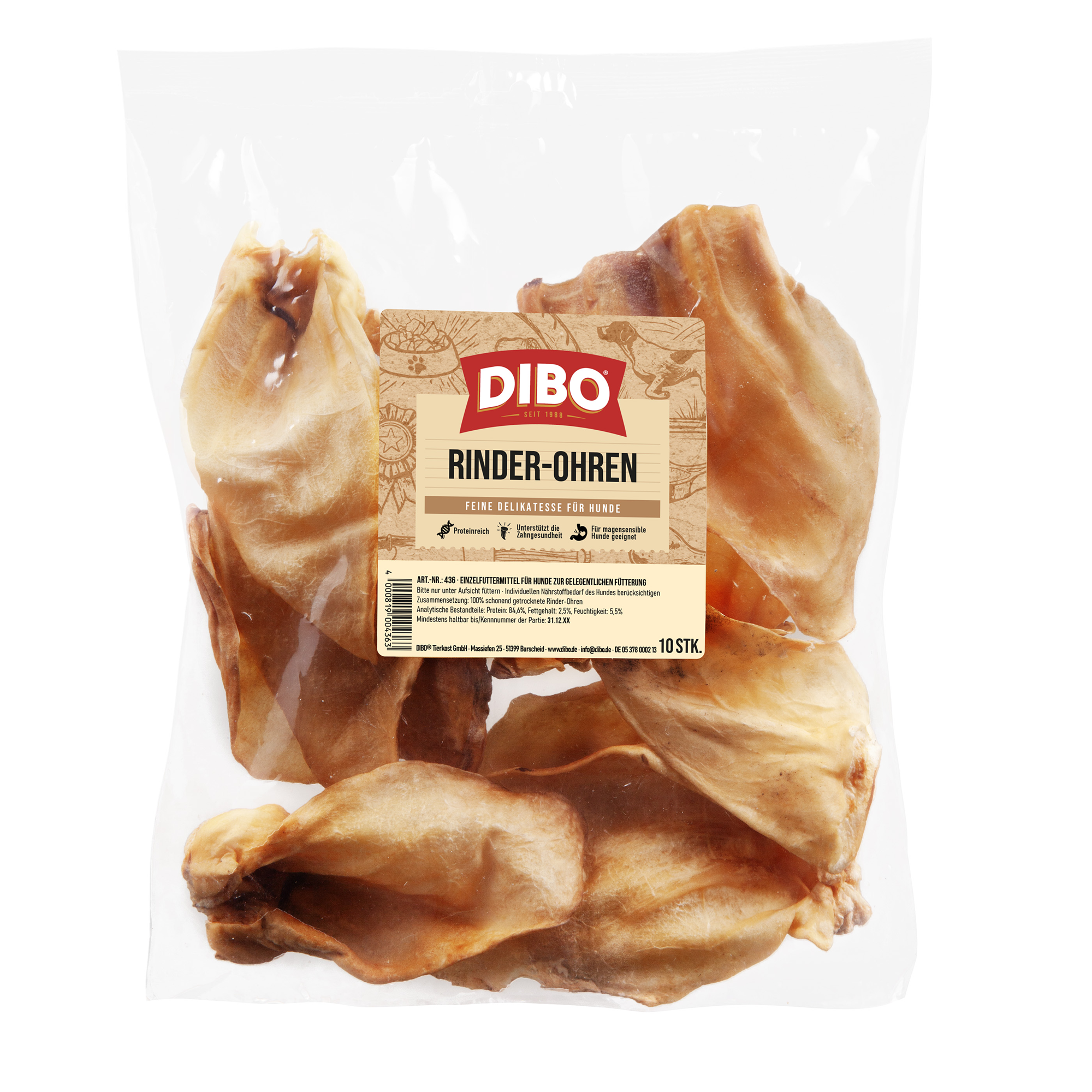 Rinder-Ohren 10 Stück