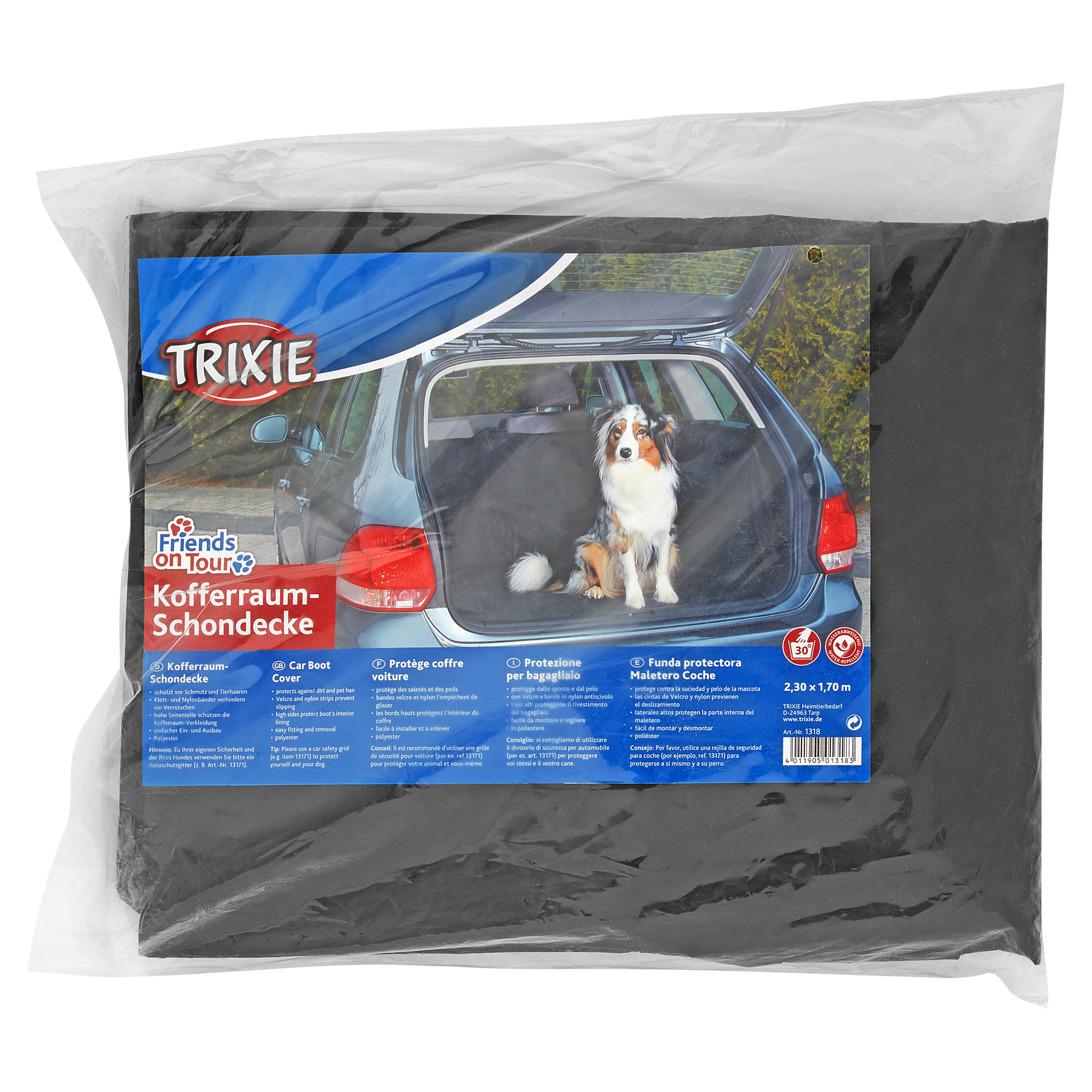 Gepolsterter Kofferraum Auto Abdeckung für Hunde. Schondecke mit  Seitenschutz 170 x 183 cm - Cablematic