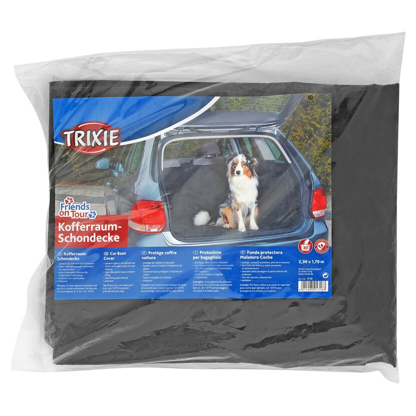 Schwarze Kofferraum-Schondecke von Trixie
