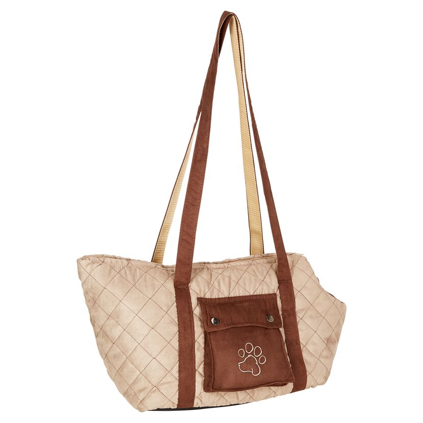 Hunde-Transporttasche "Jayden" Polyester/Schaumstoff beige 28 x 21 x 50 cm